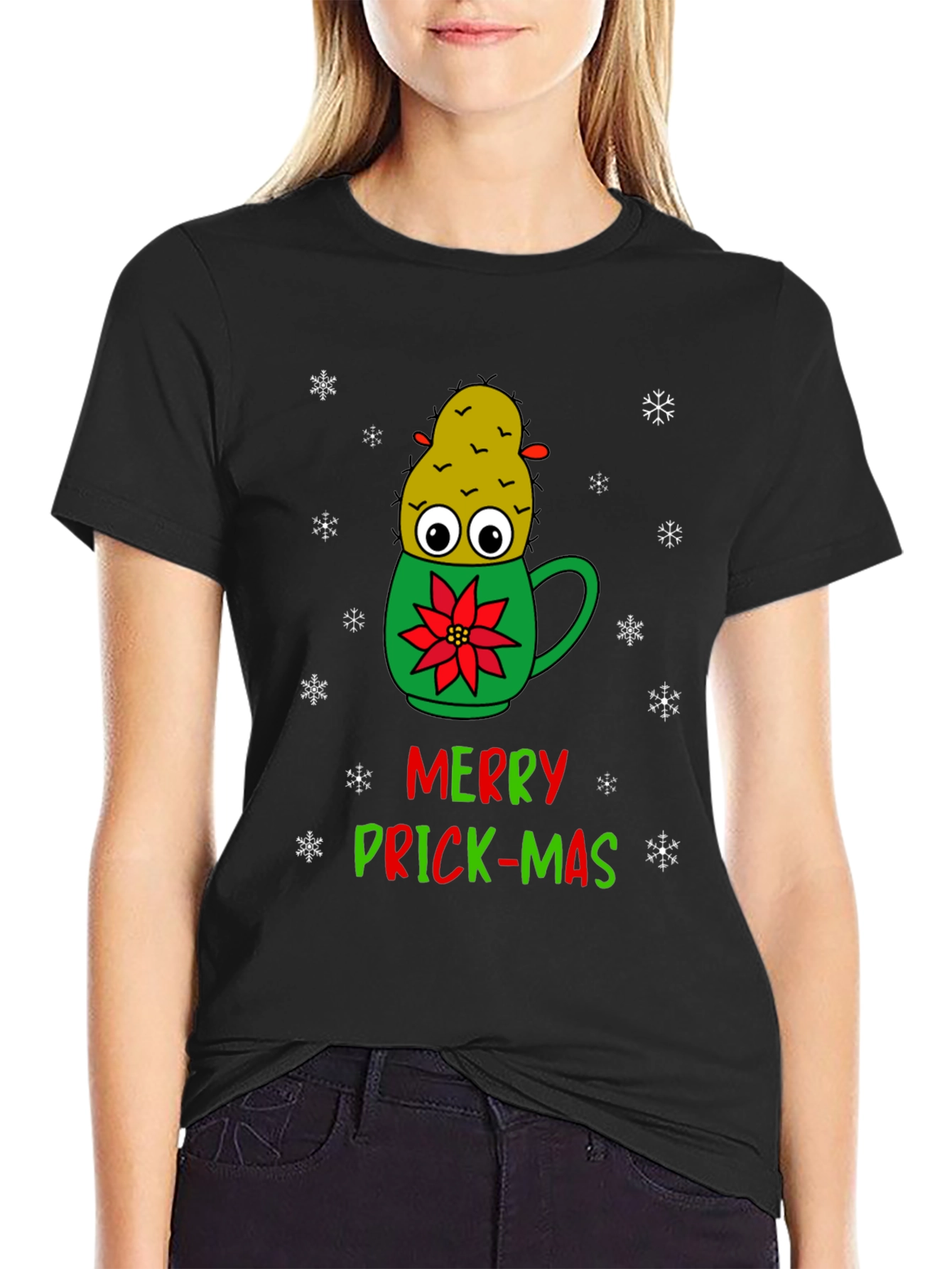 Merry Prick-Mas Cactus Graphic Tee