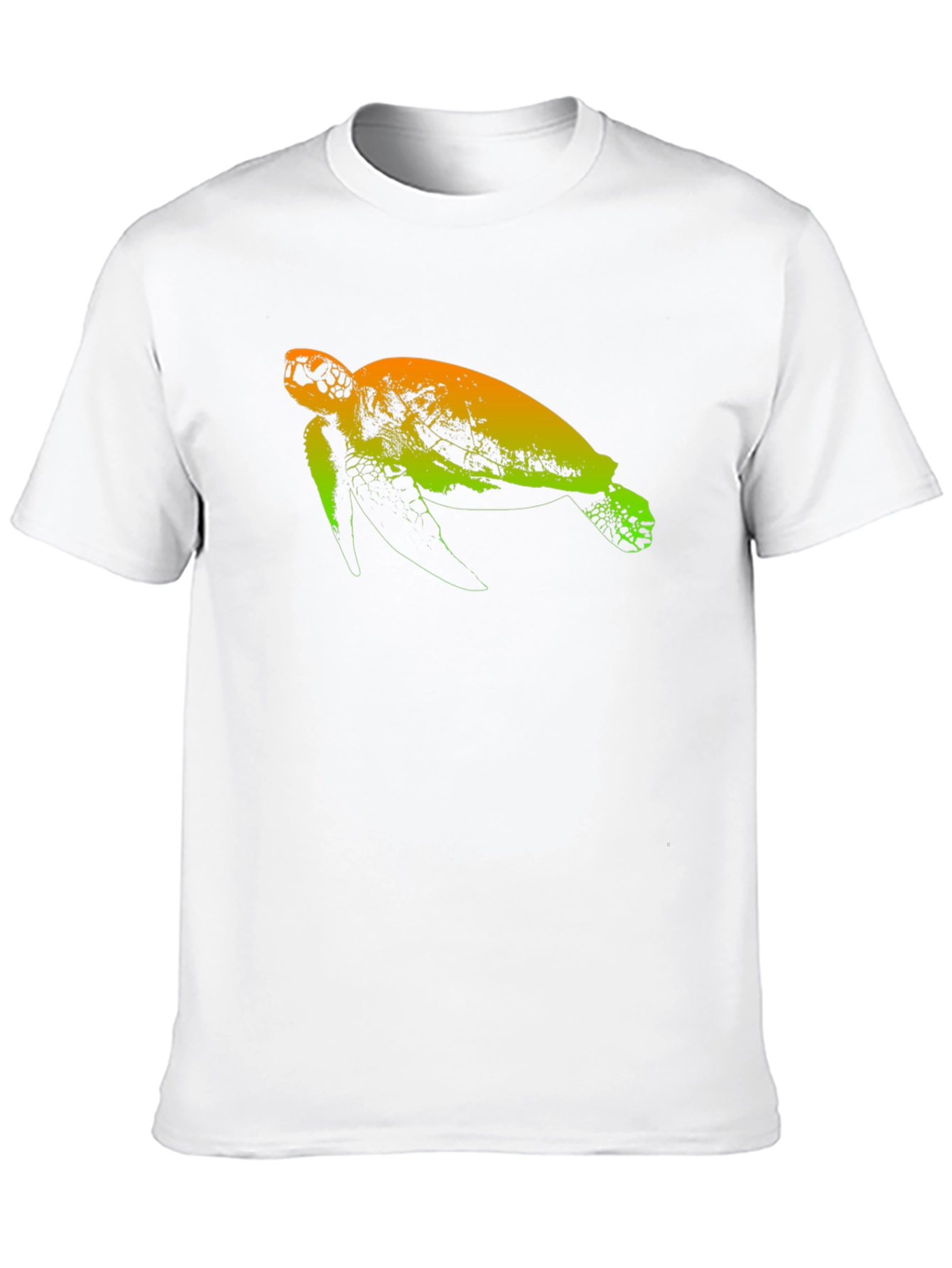 Sea Turtle Graphic Tee - Black Cotton T-Shirt