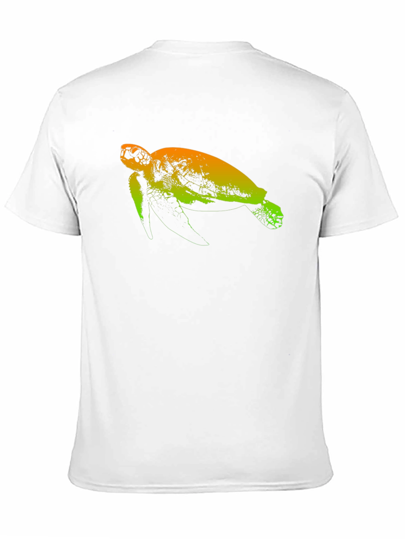 Sea Turtle Graphic Tee - Black Cotton T-Shirt