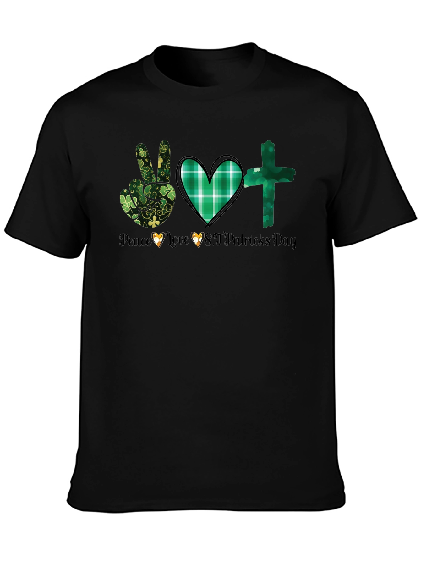 St. Patricks Day Graphic Tee - Peace Love Luck
