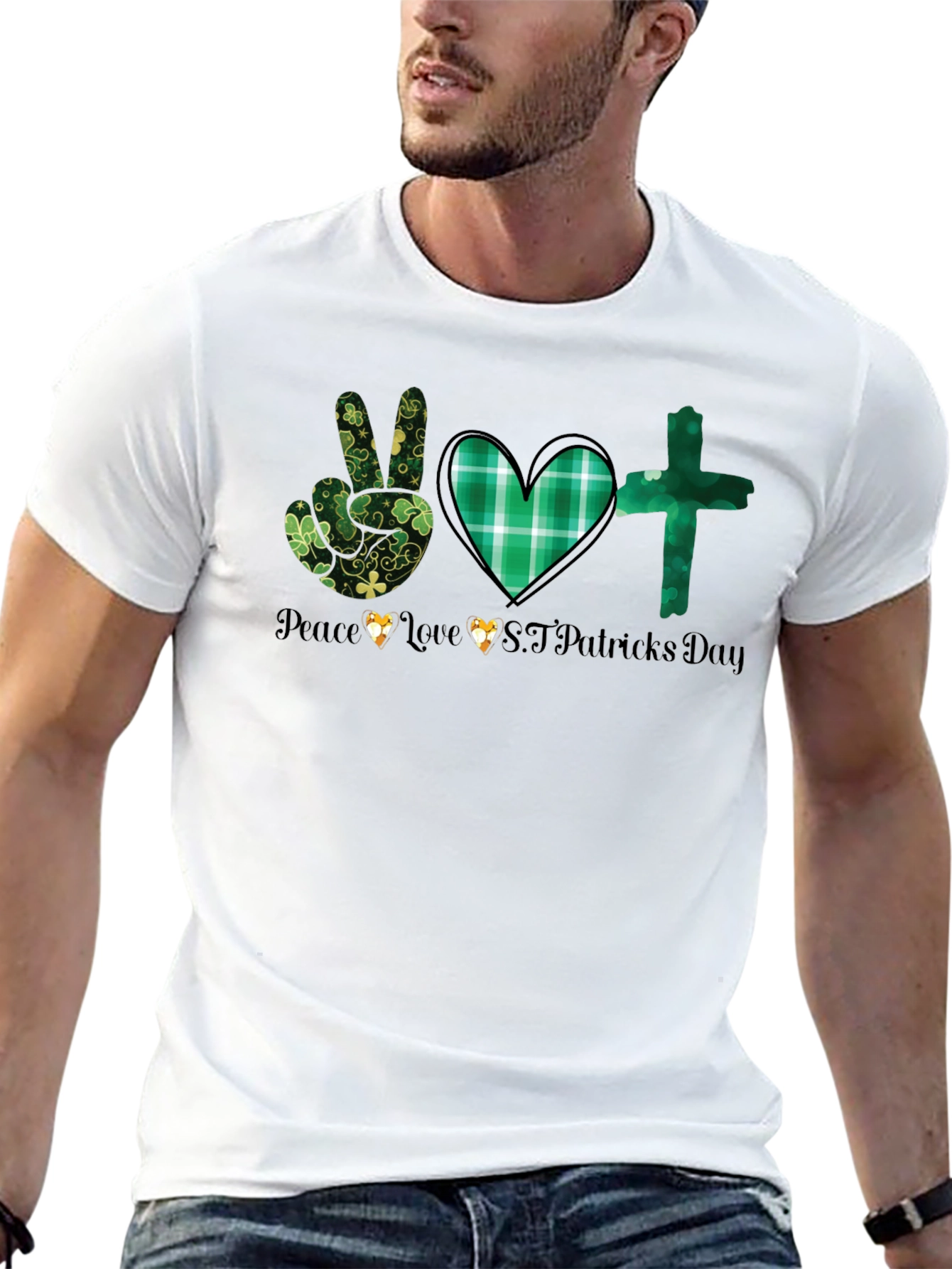 St. Patricks Day Graphic Tee - Peace Love Luck