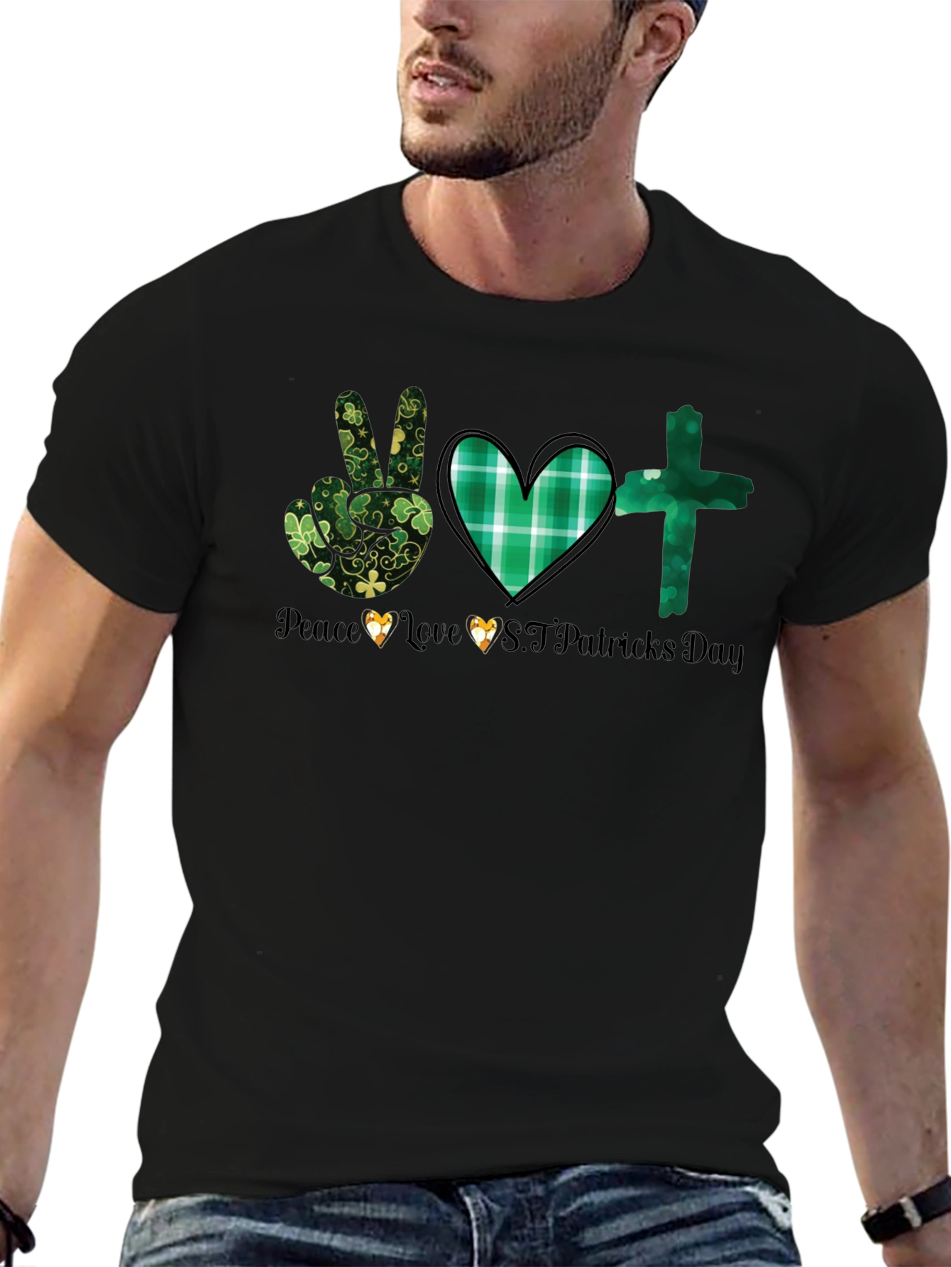 St. Patricks Day Graphic Tee - Peace Love Luck