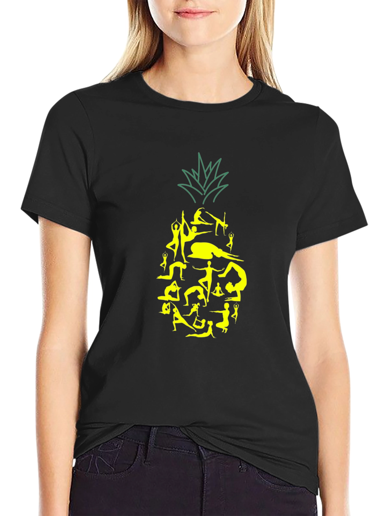 Yoga Pineapple Graphic Tee
