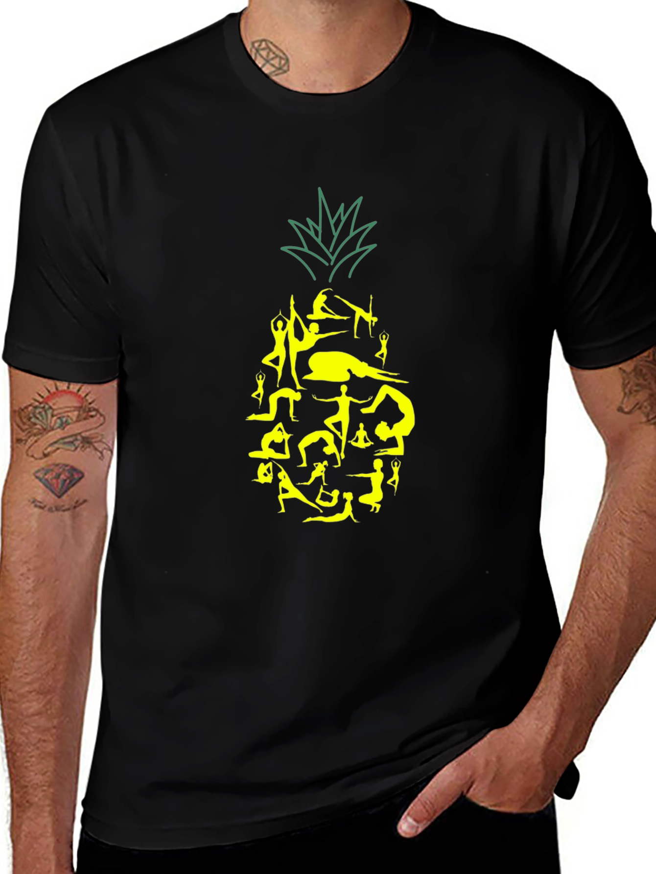 Yoga Pineapple Graphic Tee