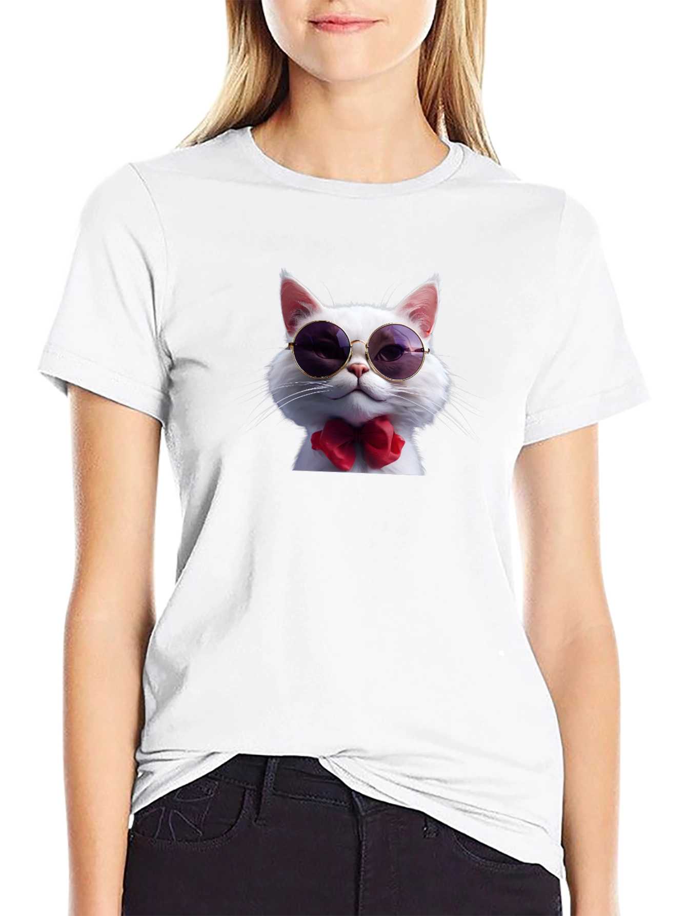 Cool Cat T-Shirt - Stylish Feline Fashion