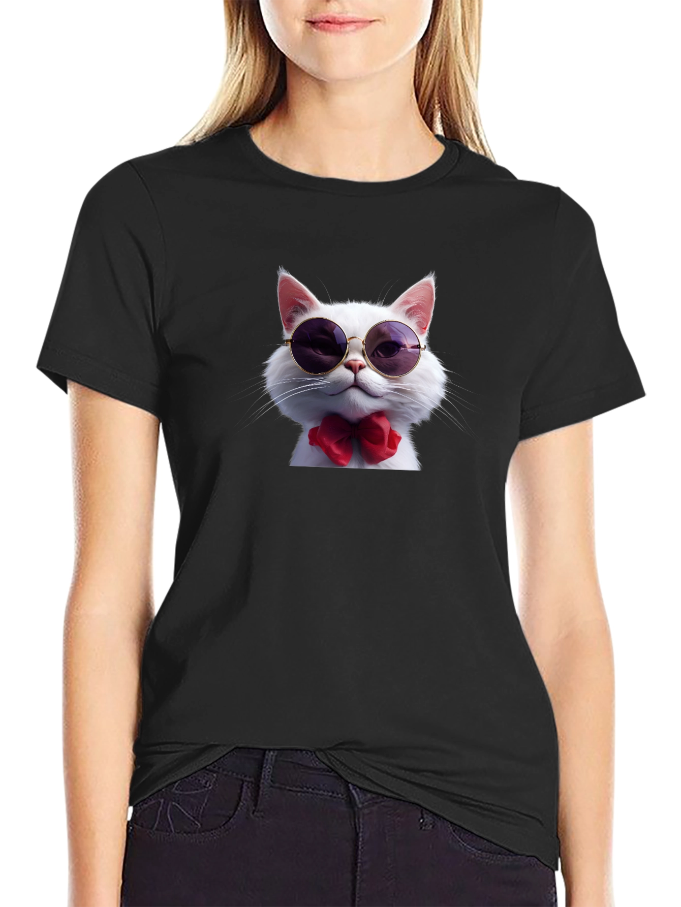 Cool Cat T-Shirt - Stylish Feline Fashion