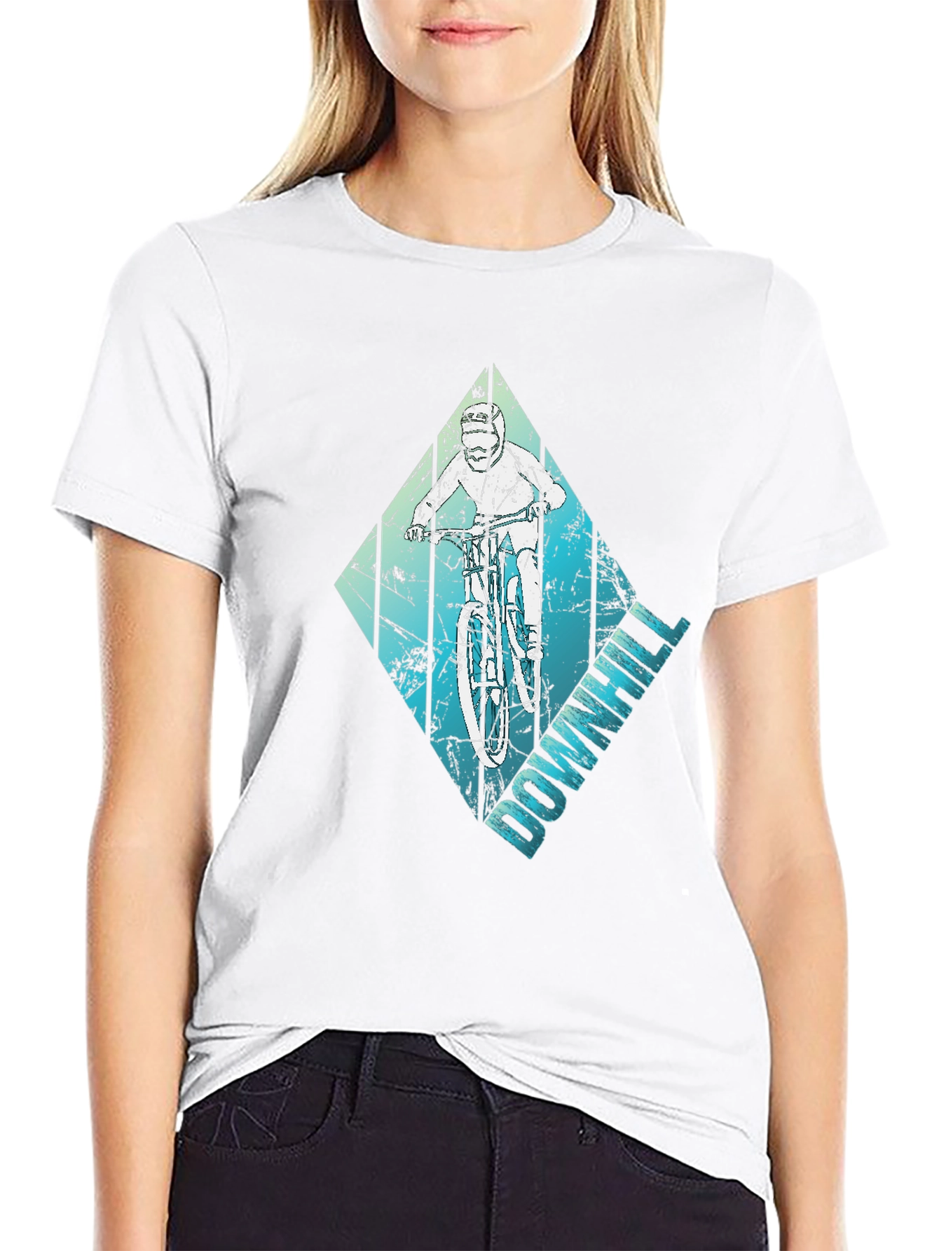 Downhill Mountain Biker Graphic Tee - Ride in Style!