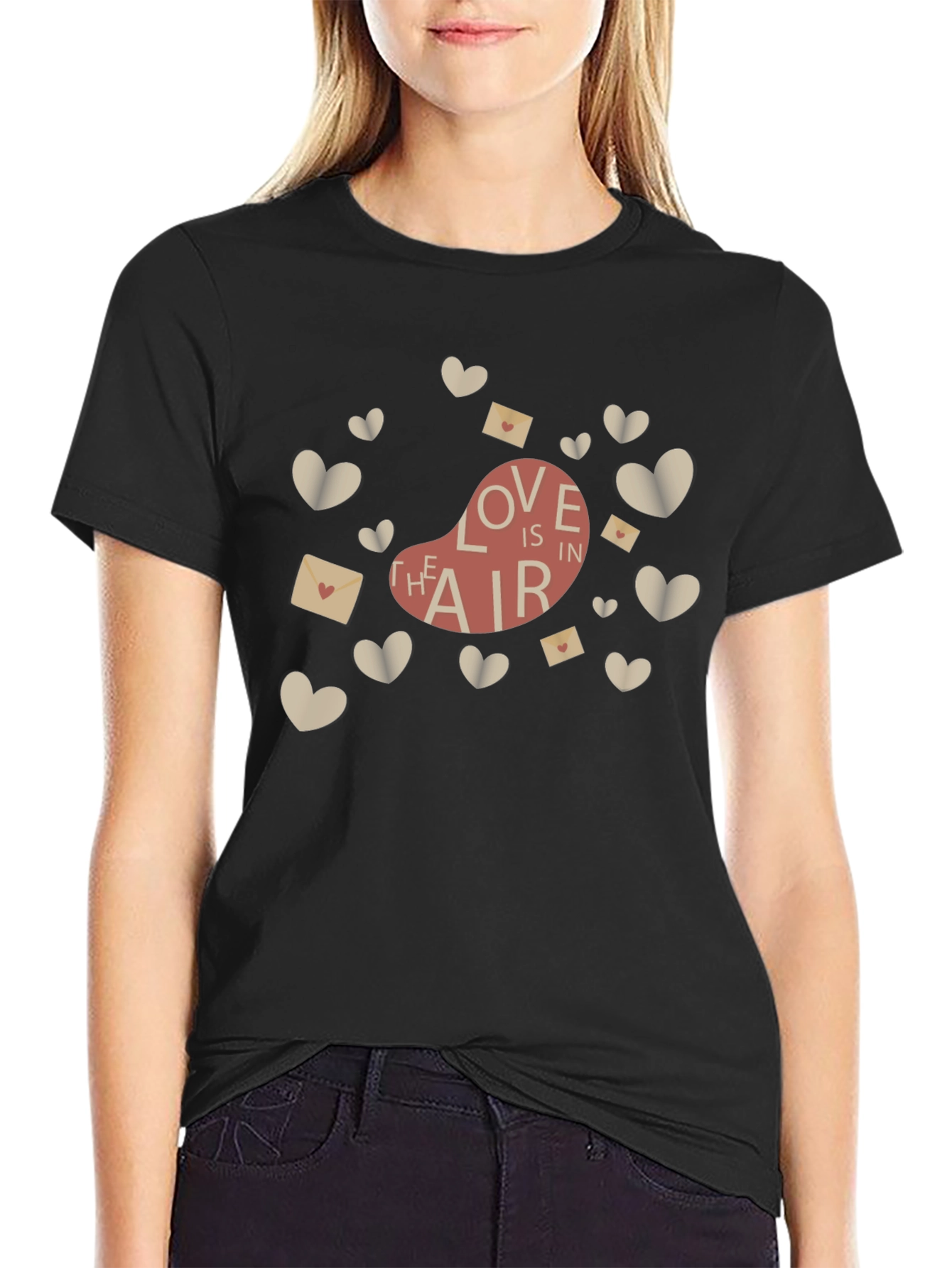 Love Is In The Air Graphic Tee - Black
