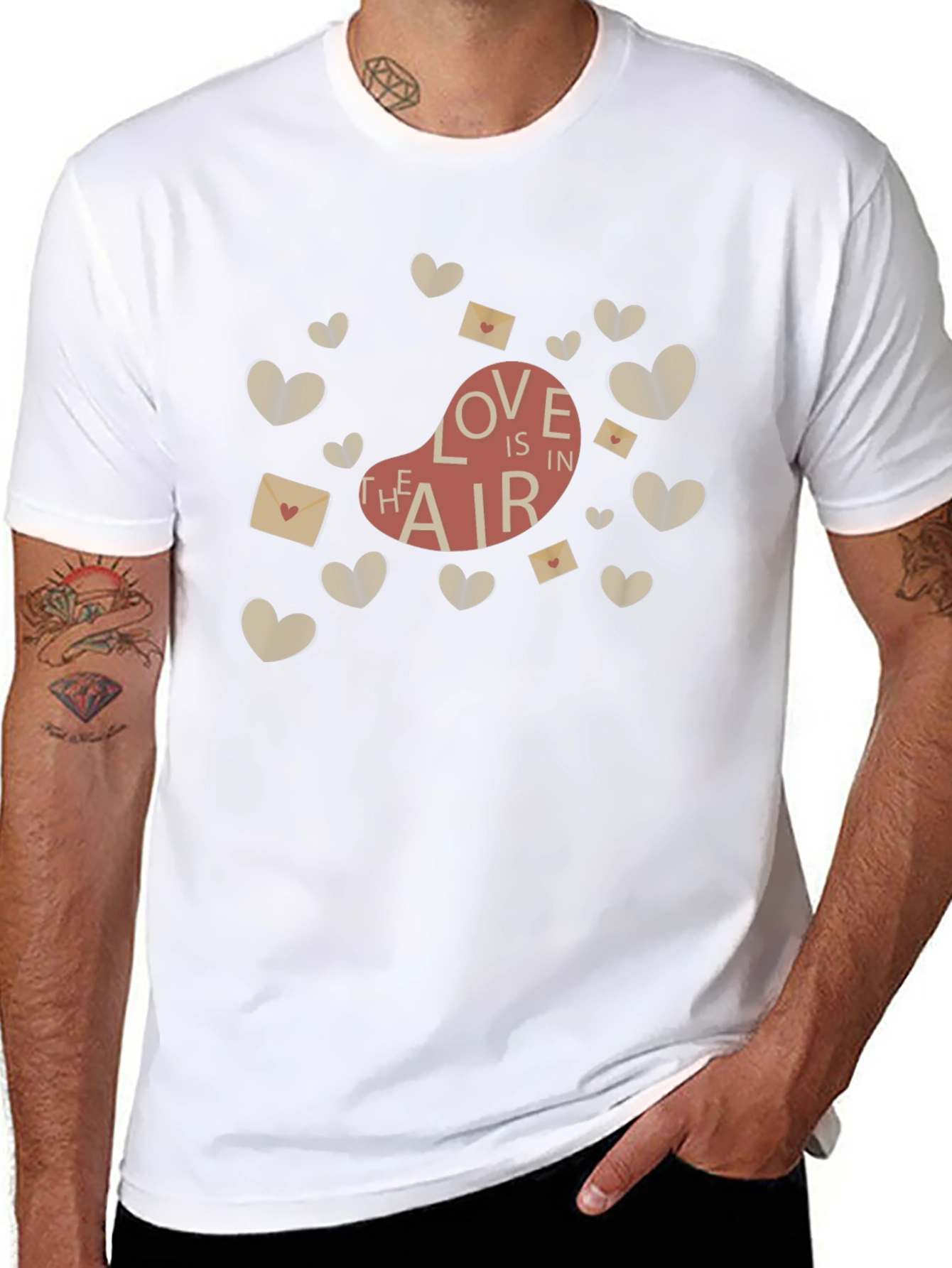 Love Is In The Air Graphic Tee - Black