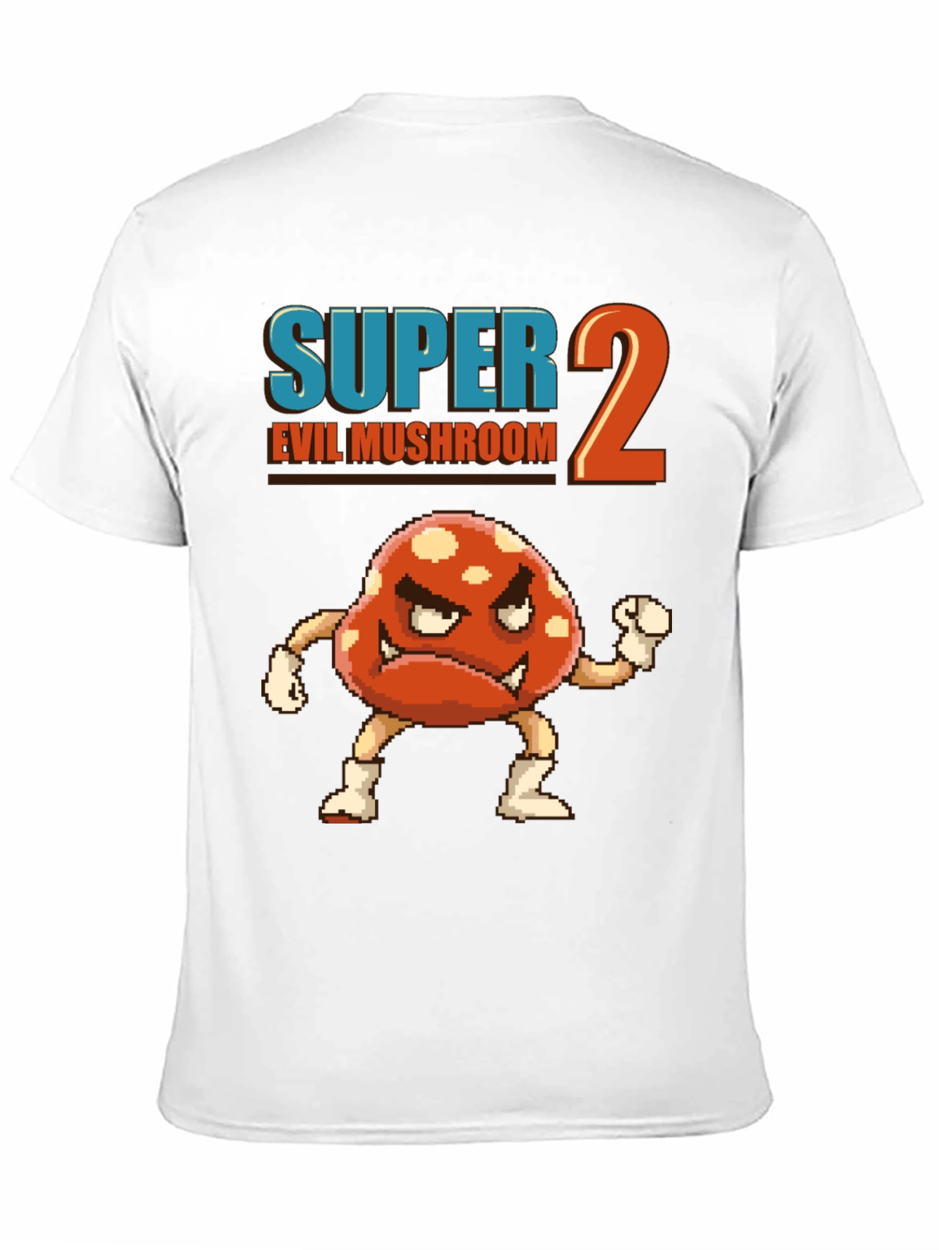 Super 2 Evil Mushroom Graphic T-Shirt
