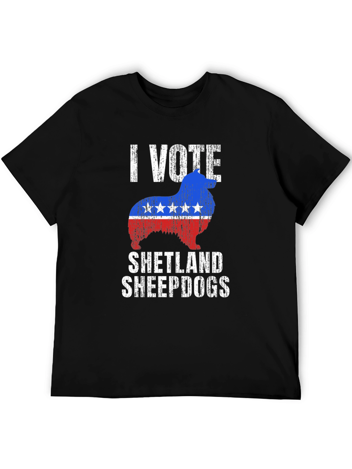I Vote Shetland Sheepdogs Graphic Tee