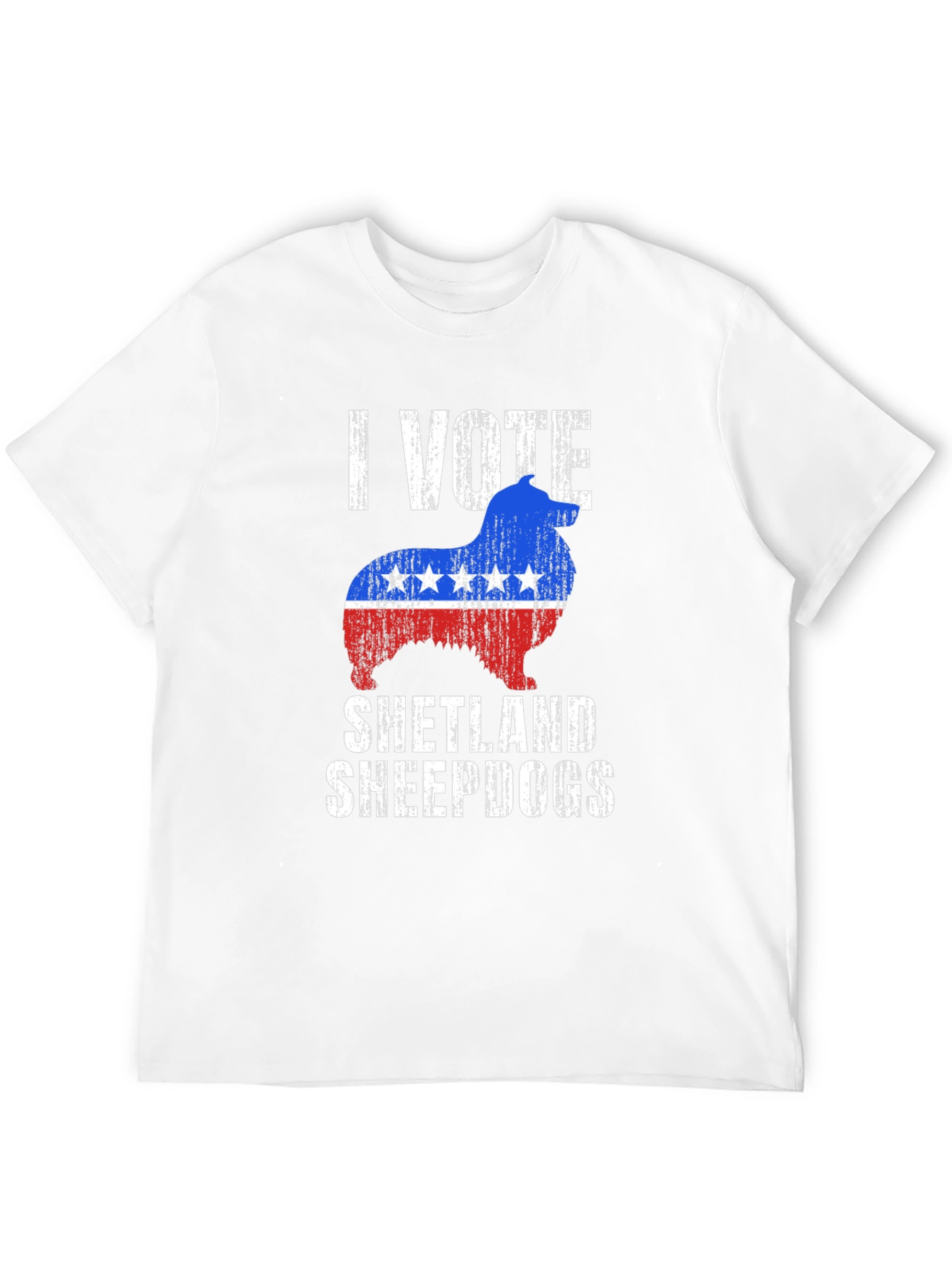 I Vote Shetland Sheepdogs Graphic Tee