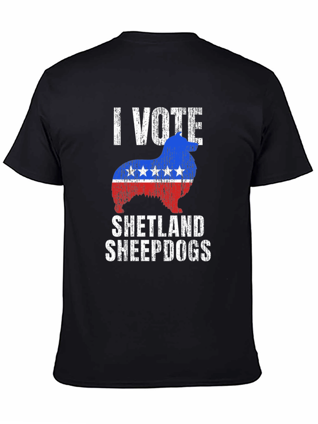 I Vote Shetland Sheepdogs Graphic Tee