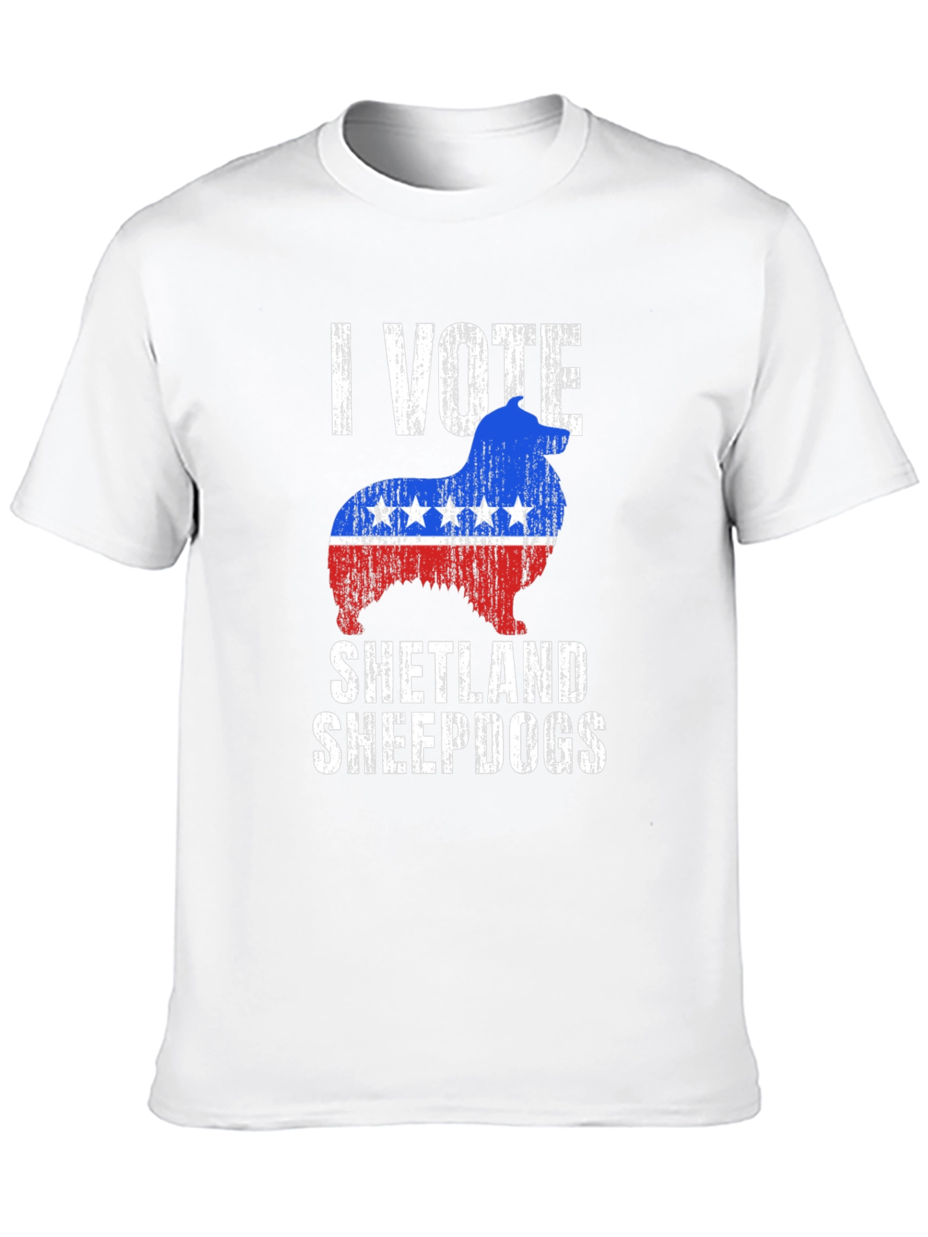 I Vote Shetland Sheepdogs Graphic Tee