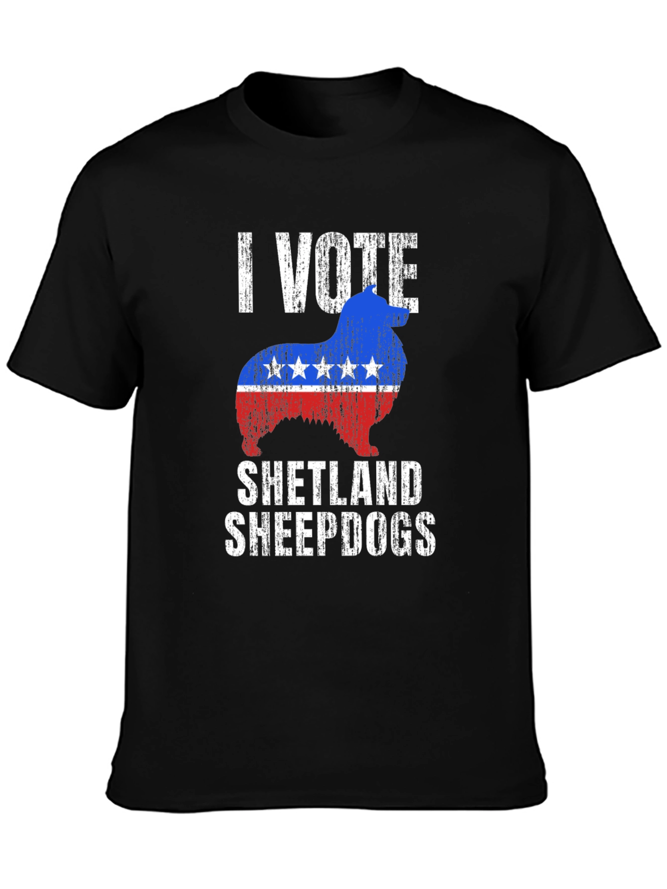 I Vote Shetland Sheepdogs Graphic Tee