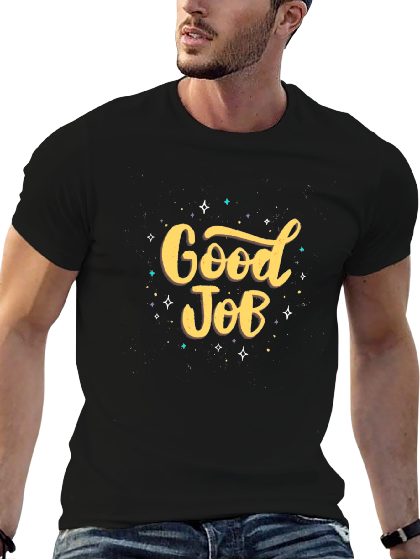 Good Job Graphic Tee - Stylish Casual Comfort