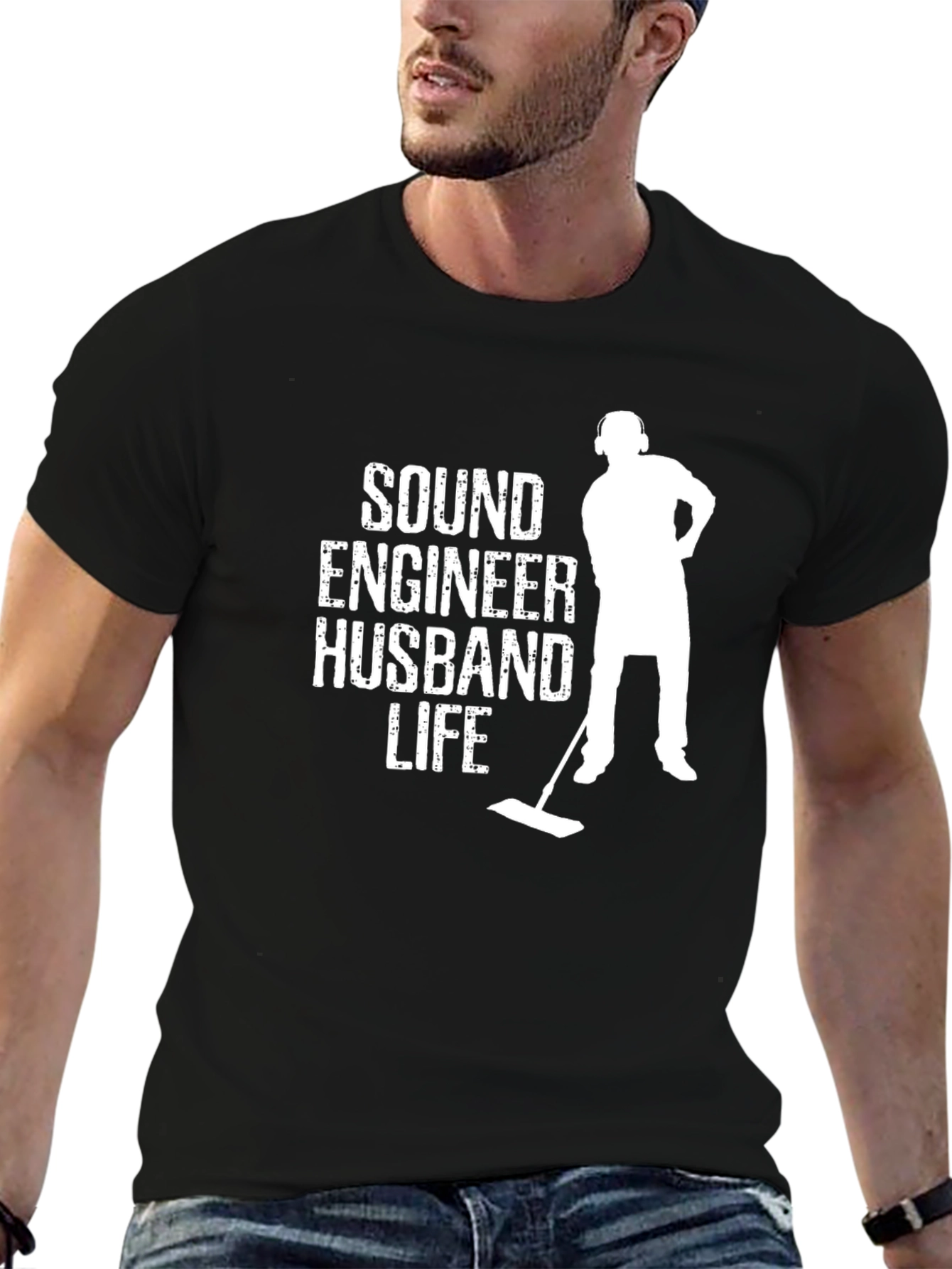Sound Engineer Husband Life Graphic Tee