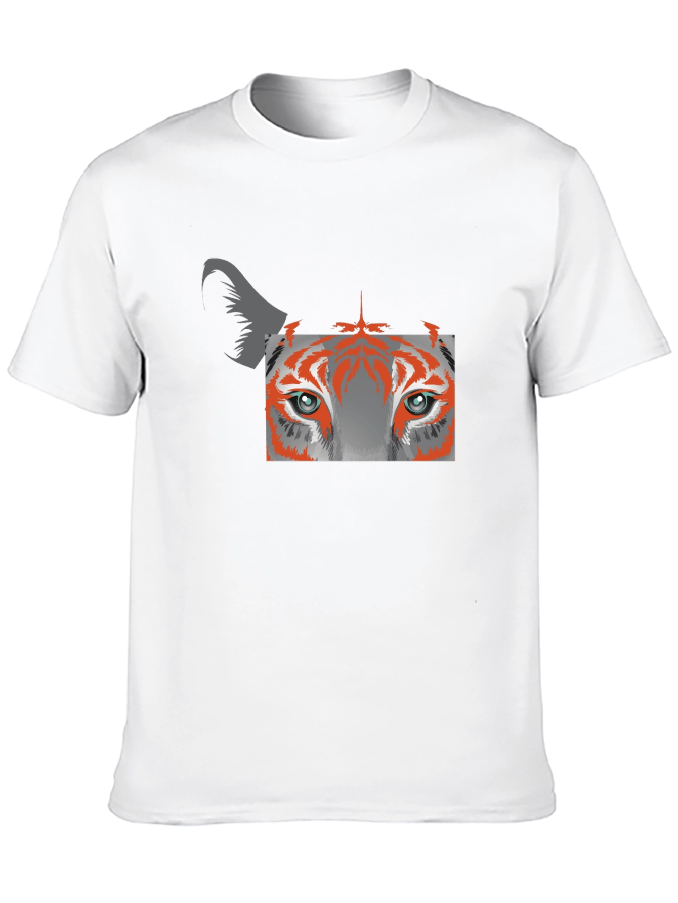Tiger Eye Graphic Tee - Black Cotton Blend