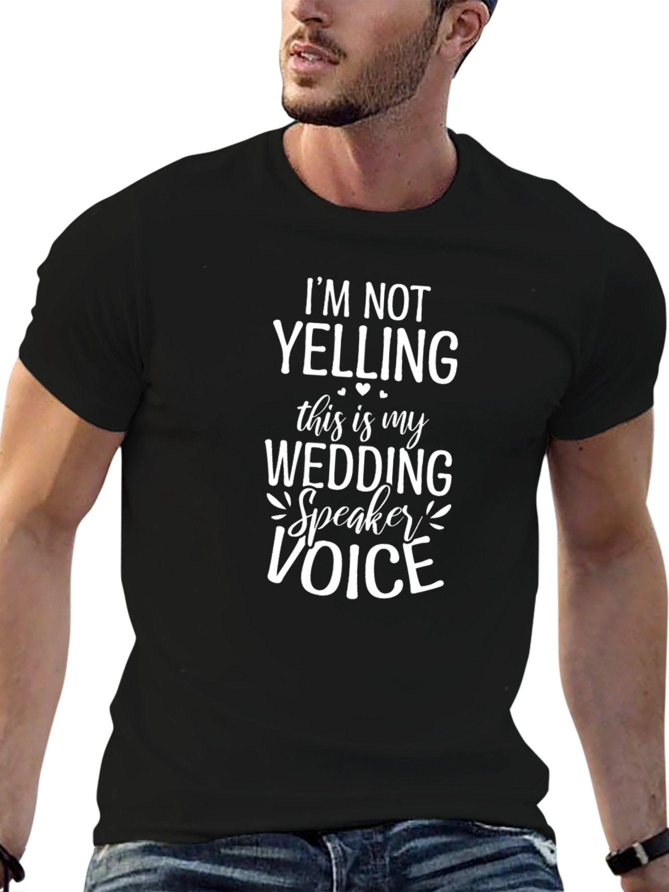 Wedding Speaker Voice T-Shirt - Funny Wedding Party Tee