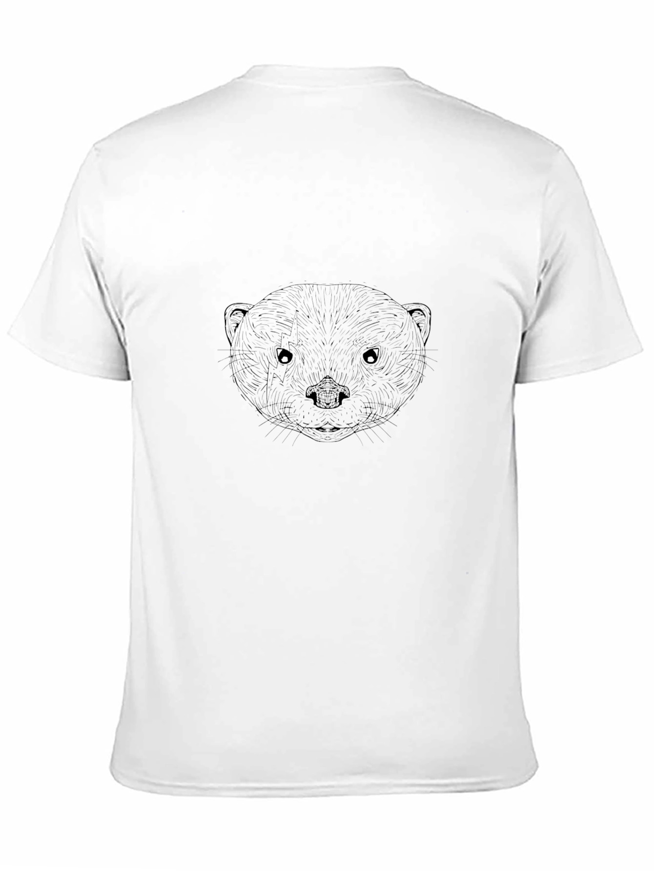 Otter Face Black T-Shirt - Unique Graphic Tee
