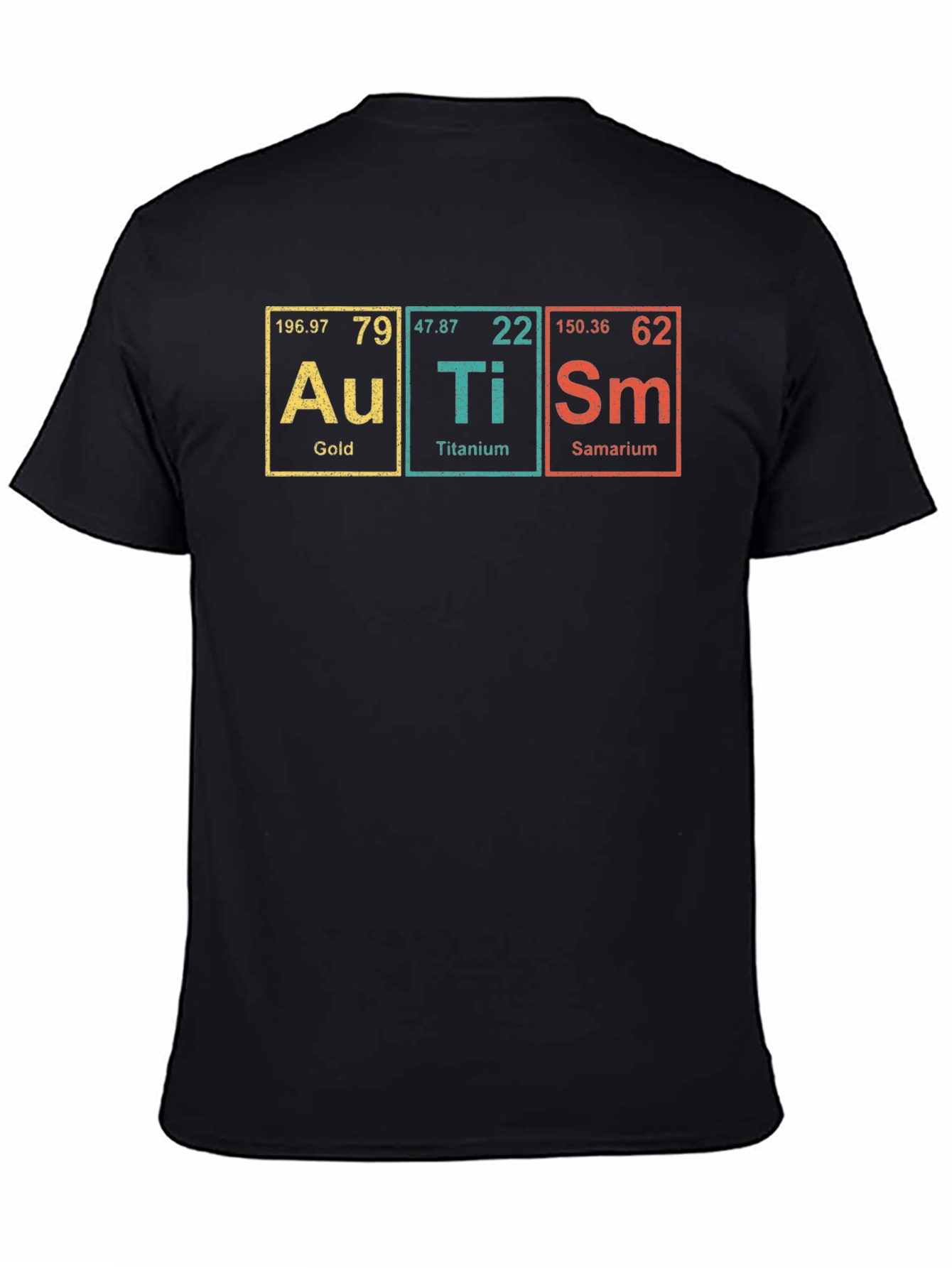 Periodic Table Autism Shirt - Gold Titanium Samarium