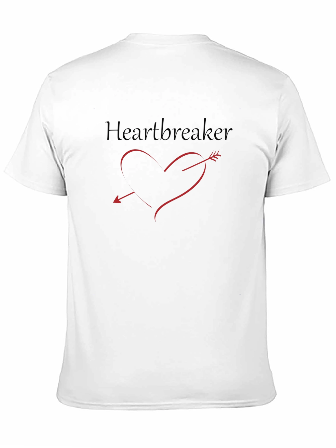 Heartbreaker Tee - Red Heart & Arrow Graphic T-Shirt