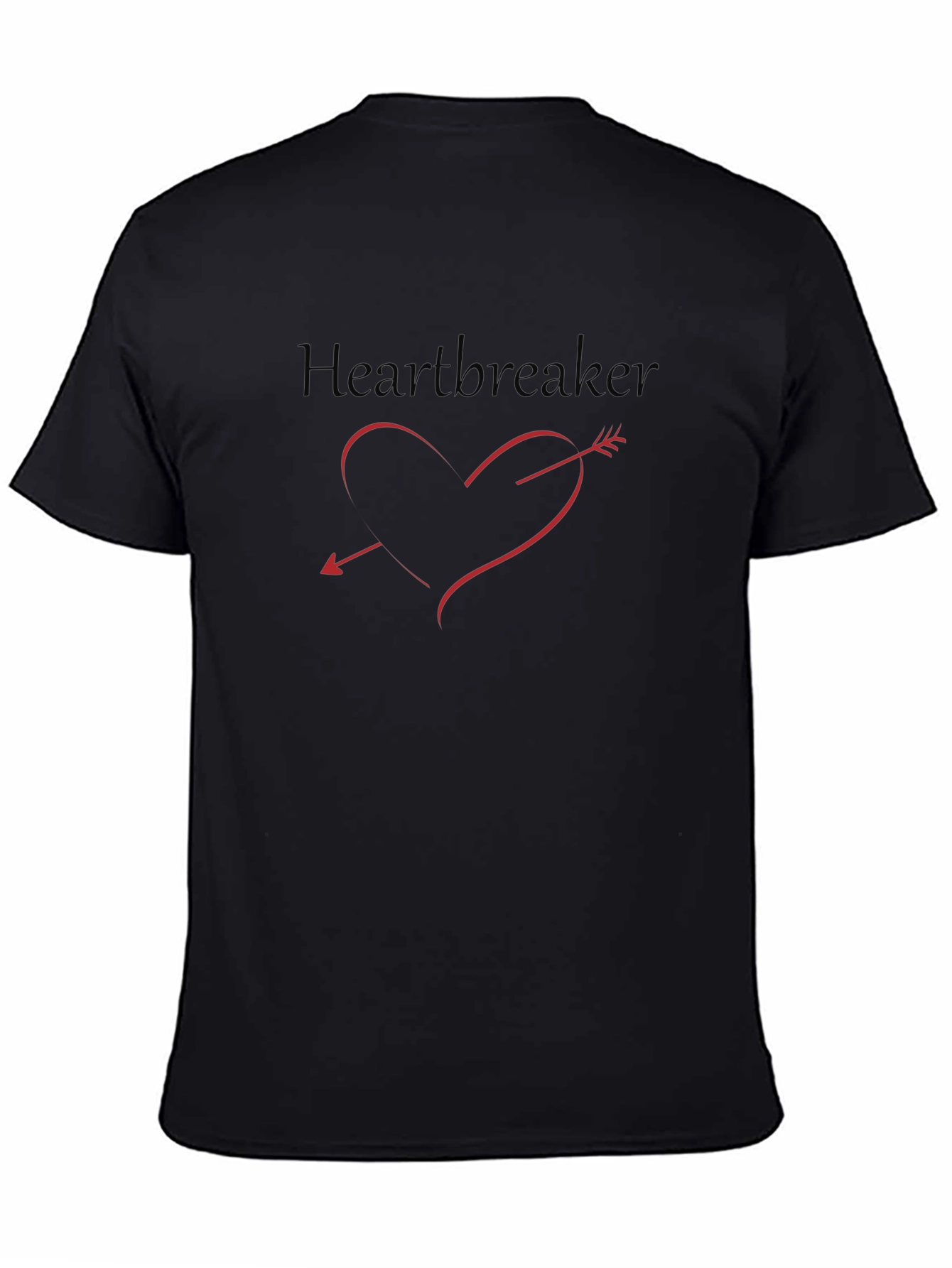 Heartbreaker Tee - Red Heart & Arrow Graphic T-Shirt