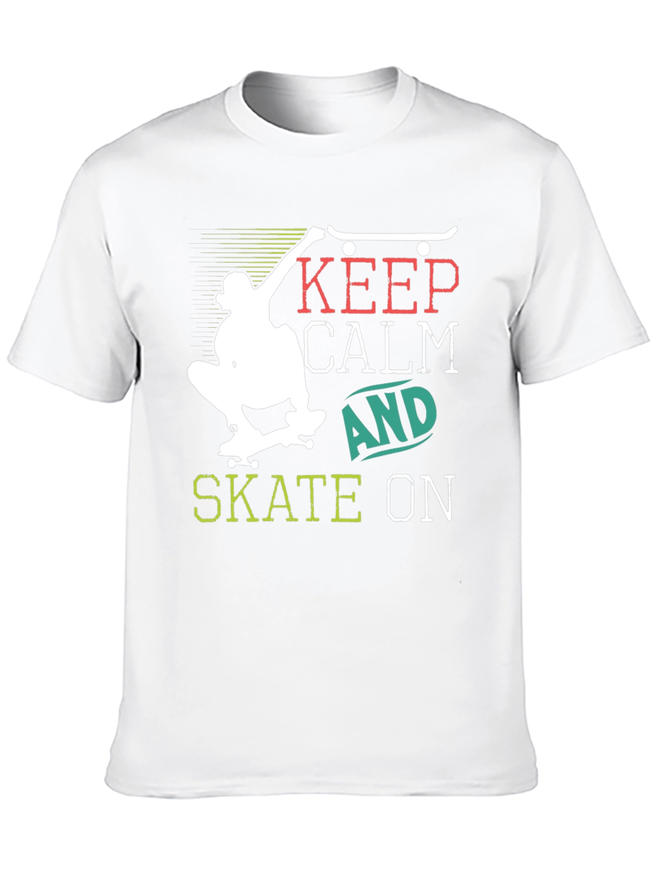 Keep Calm and Skate On Graphic T-Shirt
