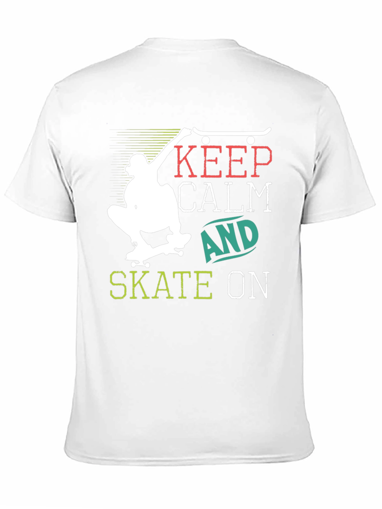 Keep Calm and Skate On Graphic T-Shirt