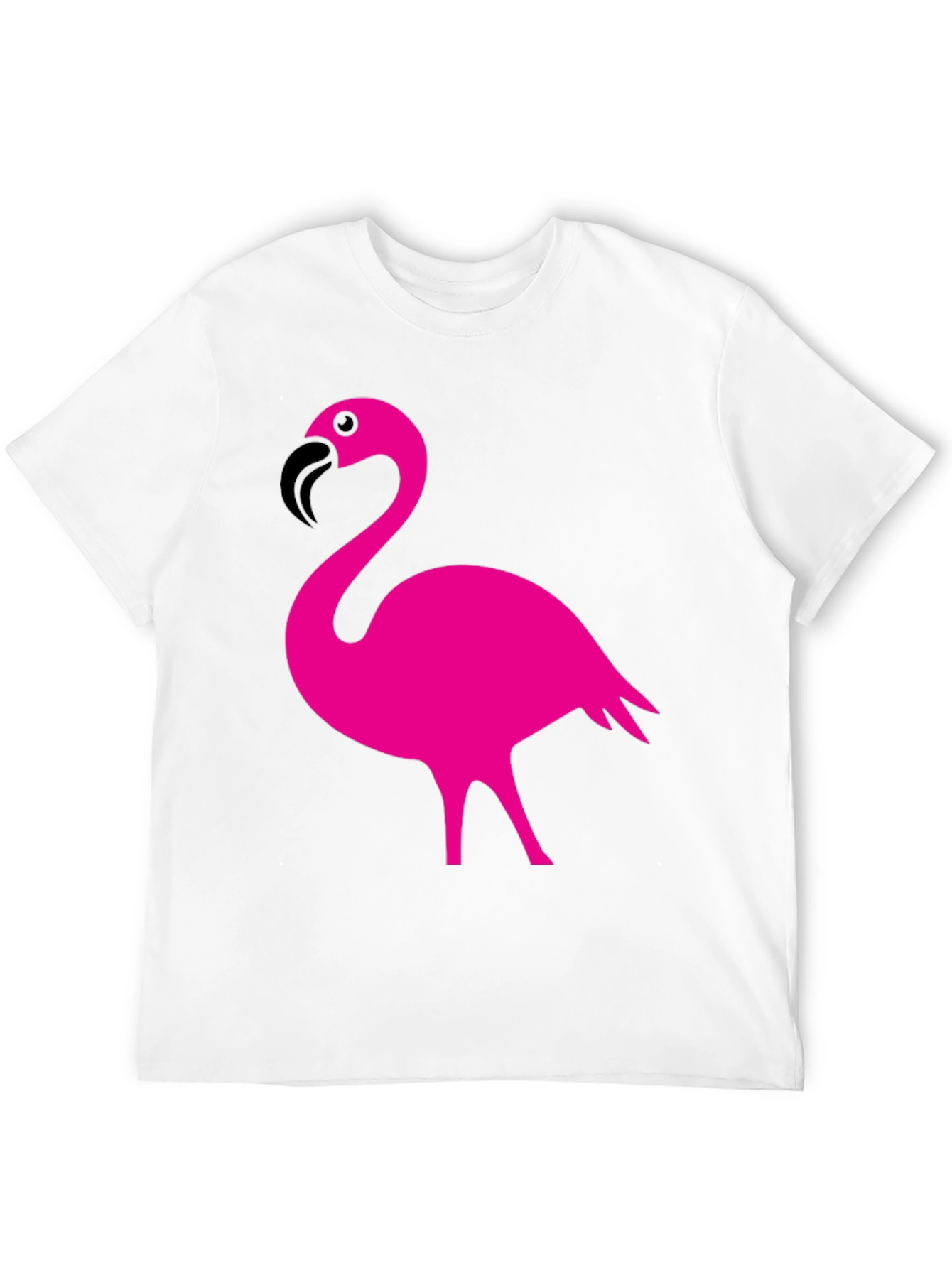 Flamingo Graphic Tee - Stylish Black Cotton T-Shirt