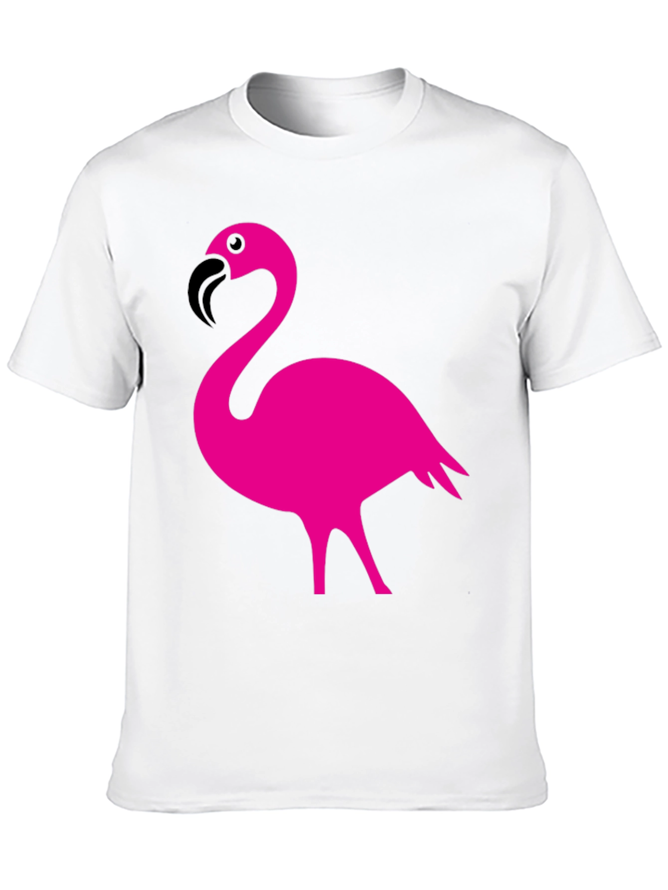 Flamingo Graphic Tee - Stylish Black Cotton T-Shirt