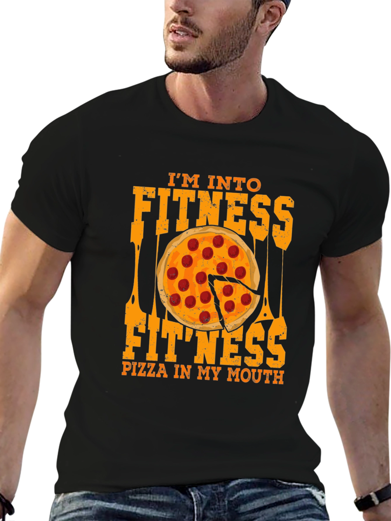 Im Into Fitness Pizza T-Shirt