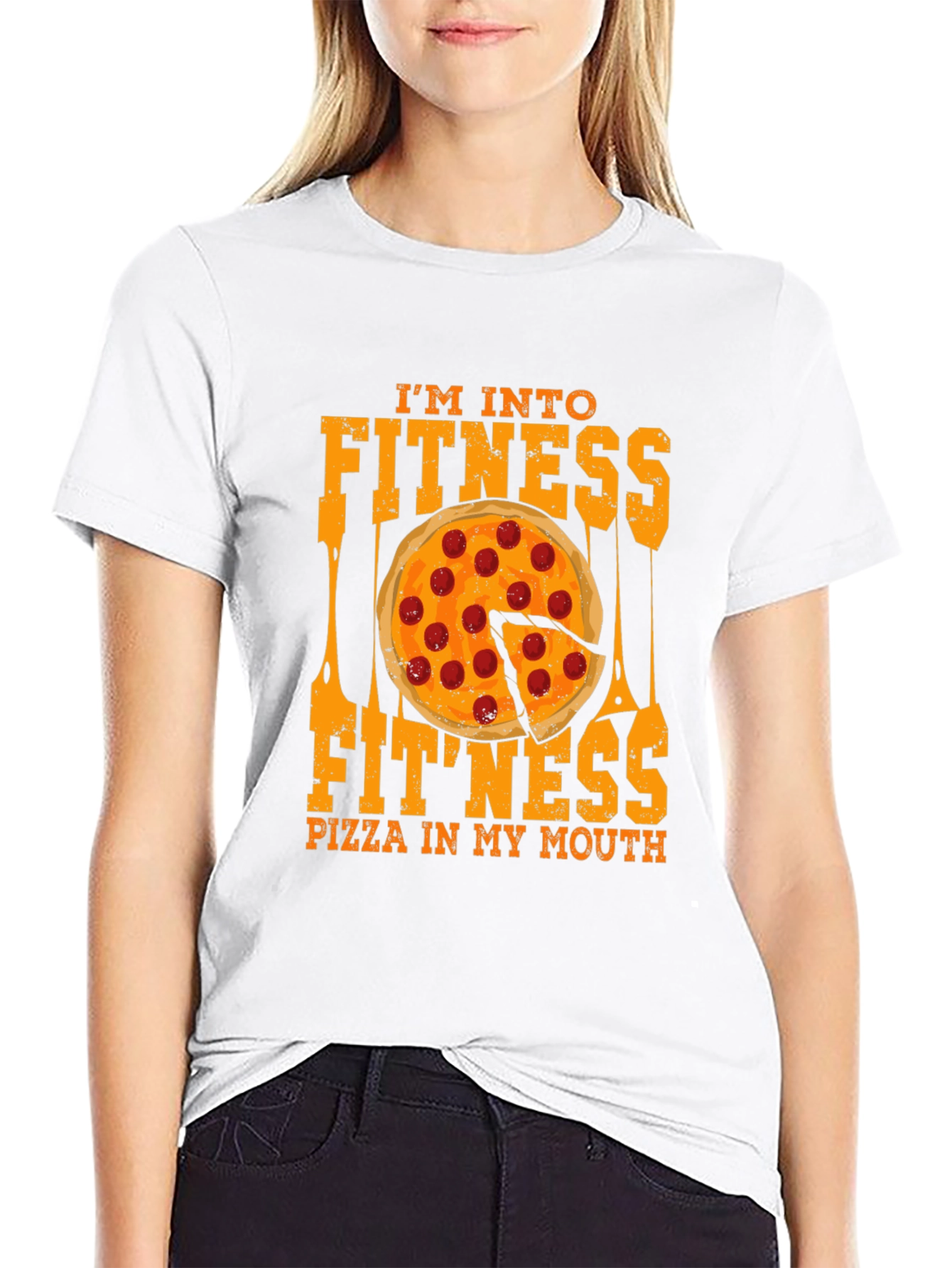Im Into Fitness Pizza T-Shirt