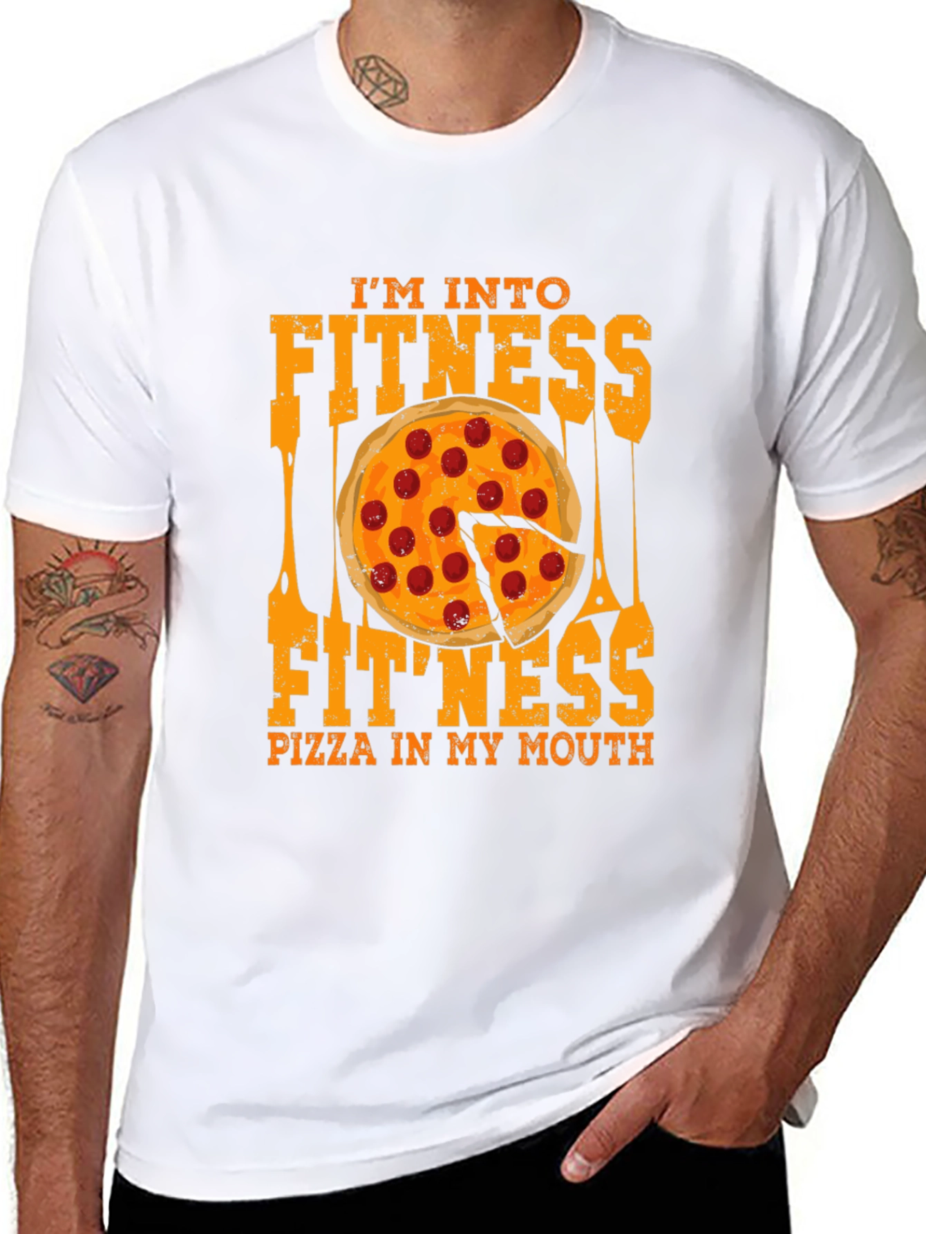 Im Into Fitness Pizza T-Shirt