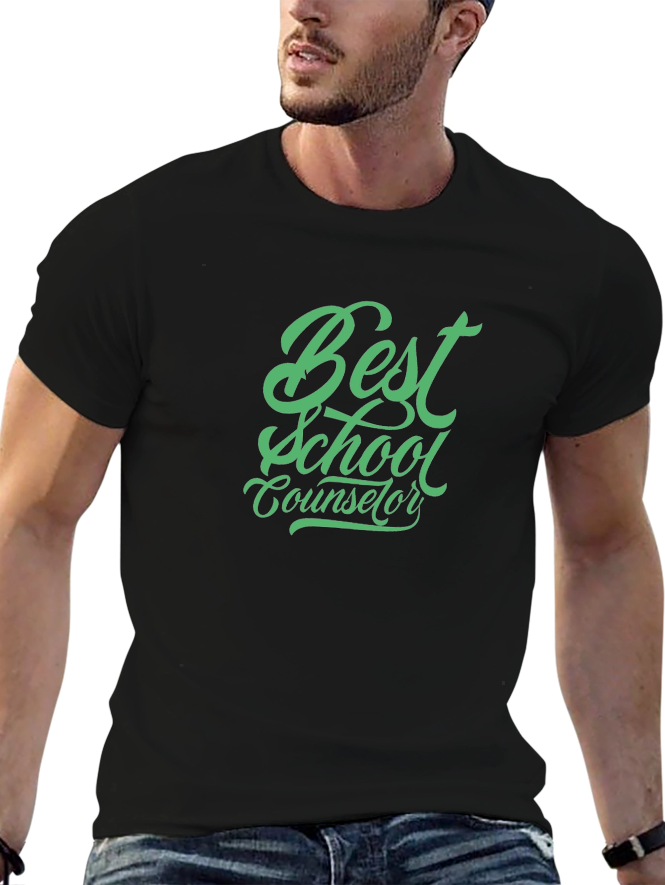 Best School Counselor T-Shirt - Unisex Black Tee