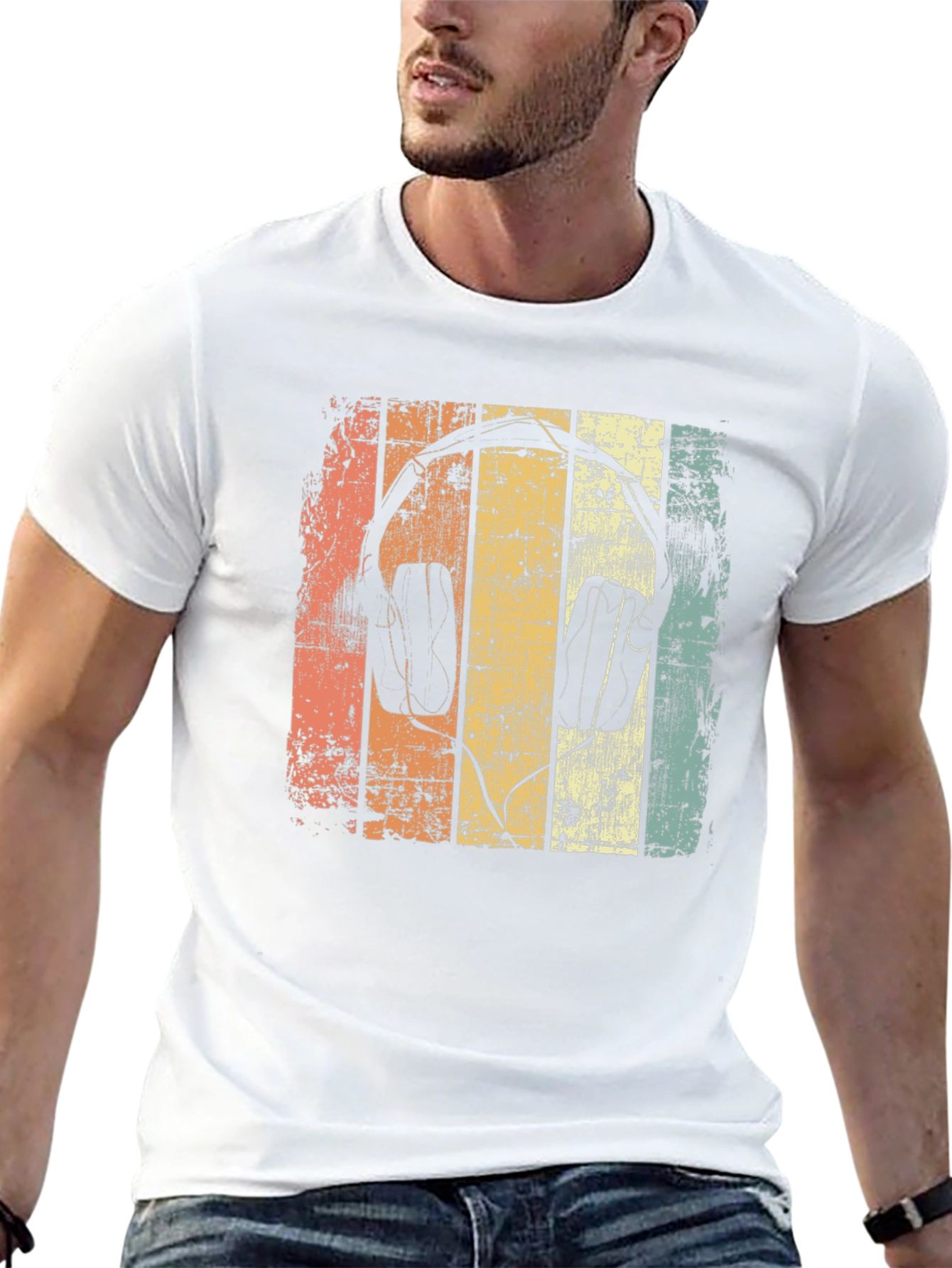 Retro Headphones Graphic Tee