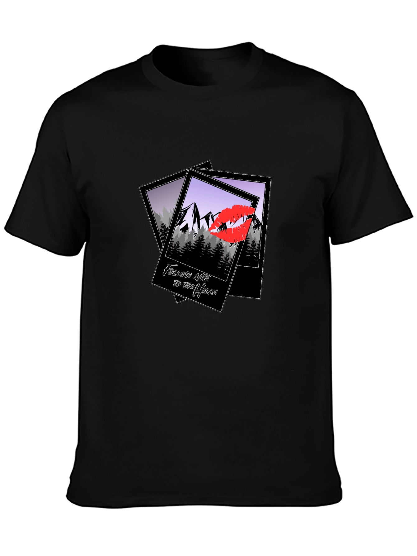 Mountains Kiss Graphic T-Shirt
