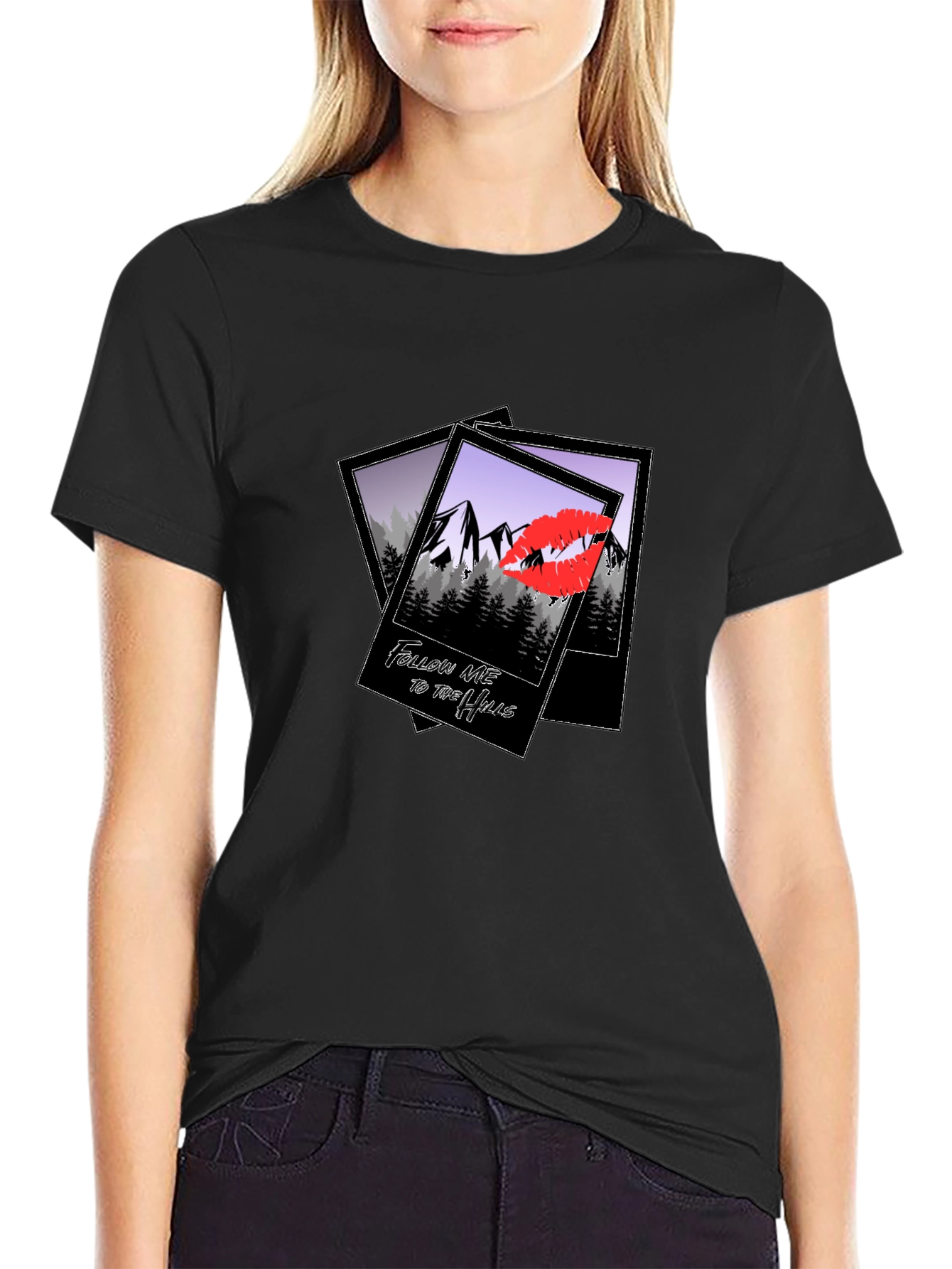 Mountains Kiss Graphic T-Shirt