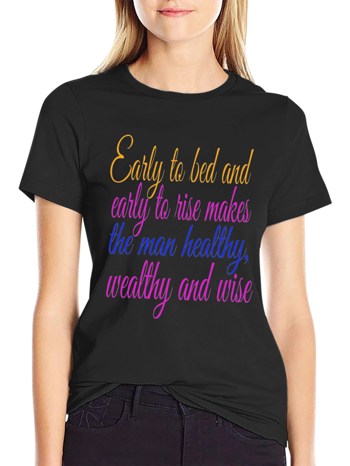 Early to Bed T-Shirt - Healthy Wealthy Wise