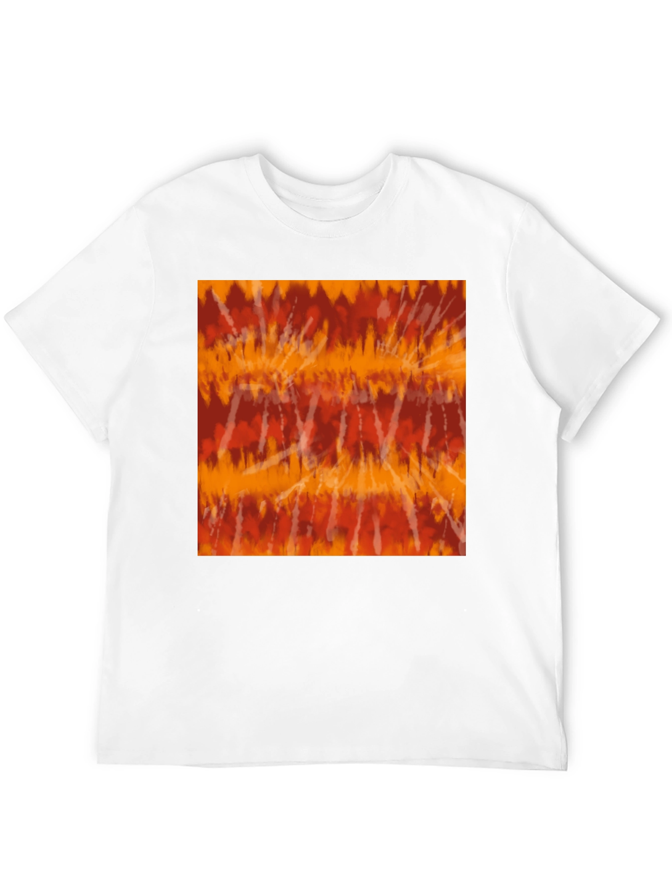 Retro Tie-Dye Graphic Tee - Casual Black T-Shirt