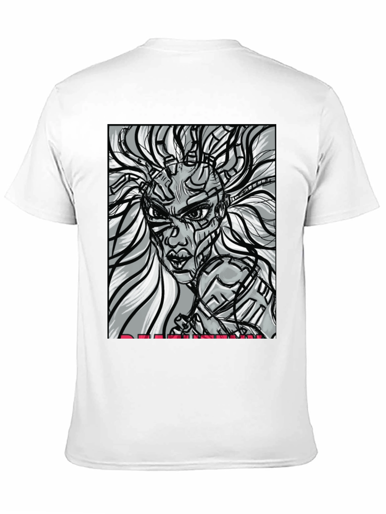 Cyberpunk Woman T-Shirt - Unique Graphic Tee
