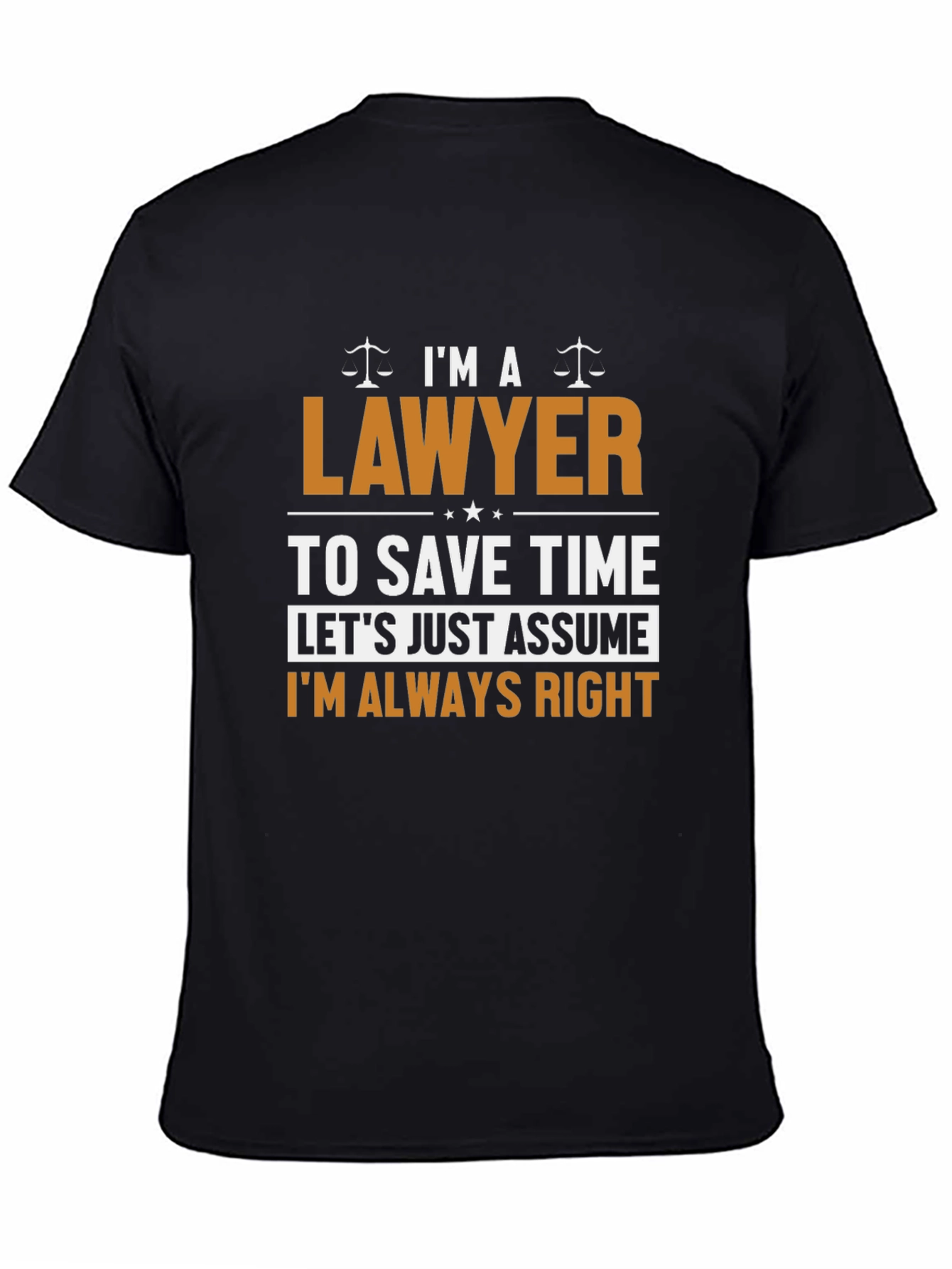 Lawyer Always Right Funny T-Shirt