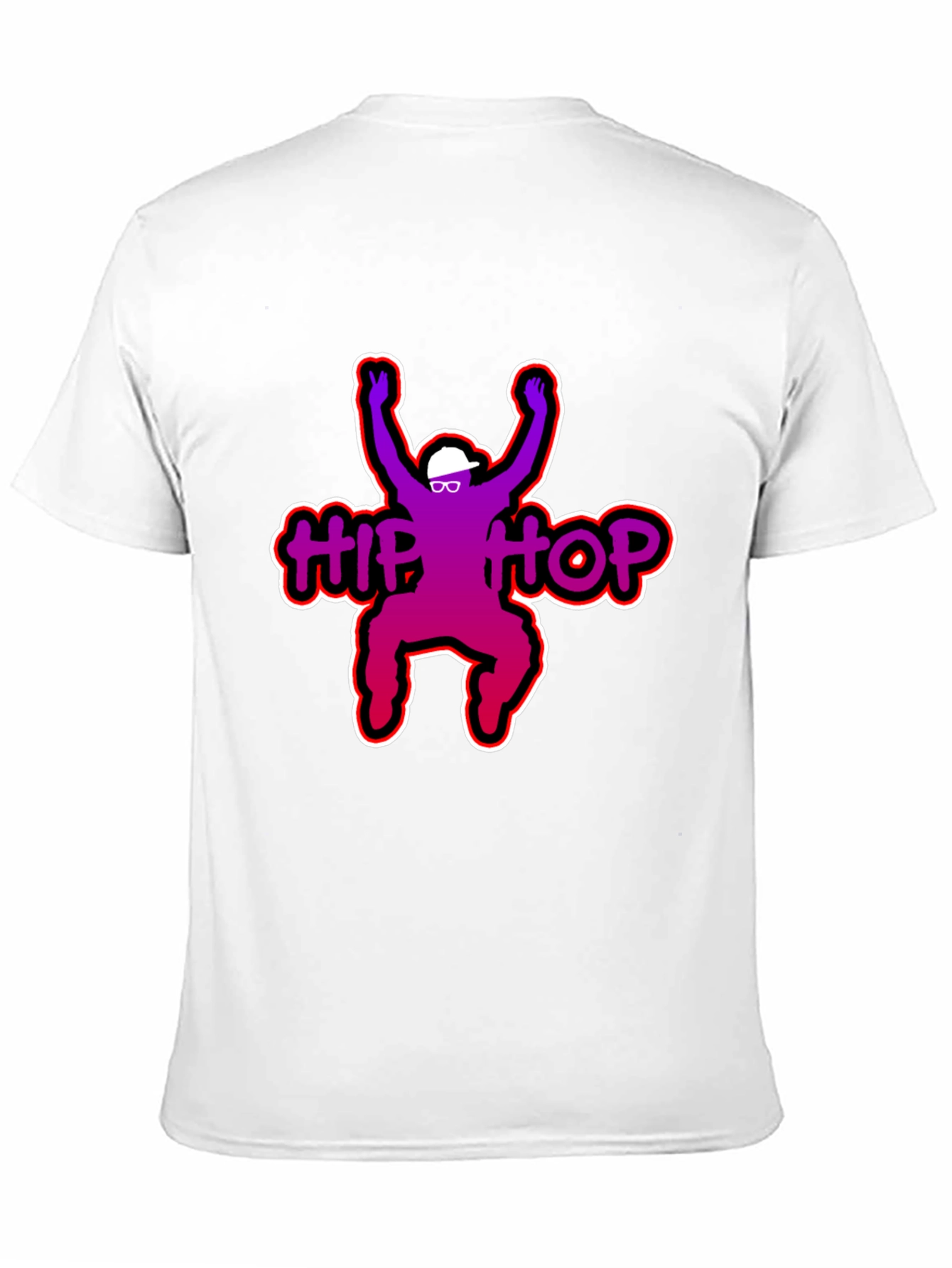 Hip Hop Graphic T-Shirt - Black Cotton Tee
