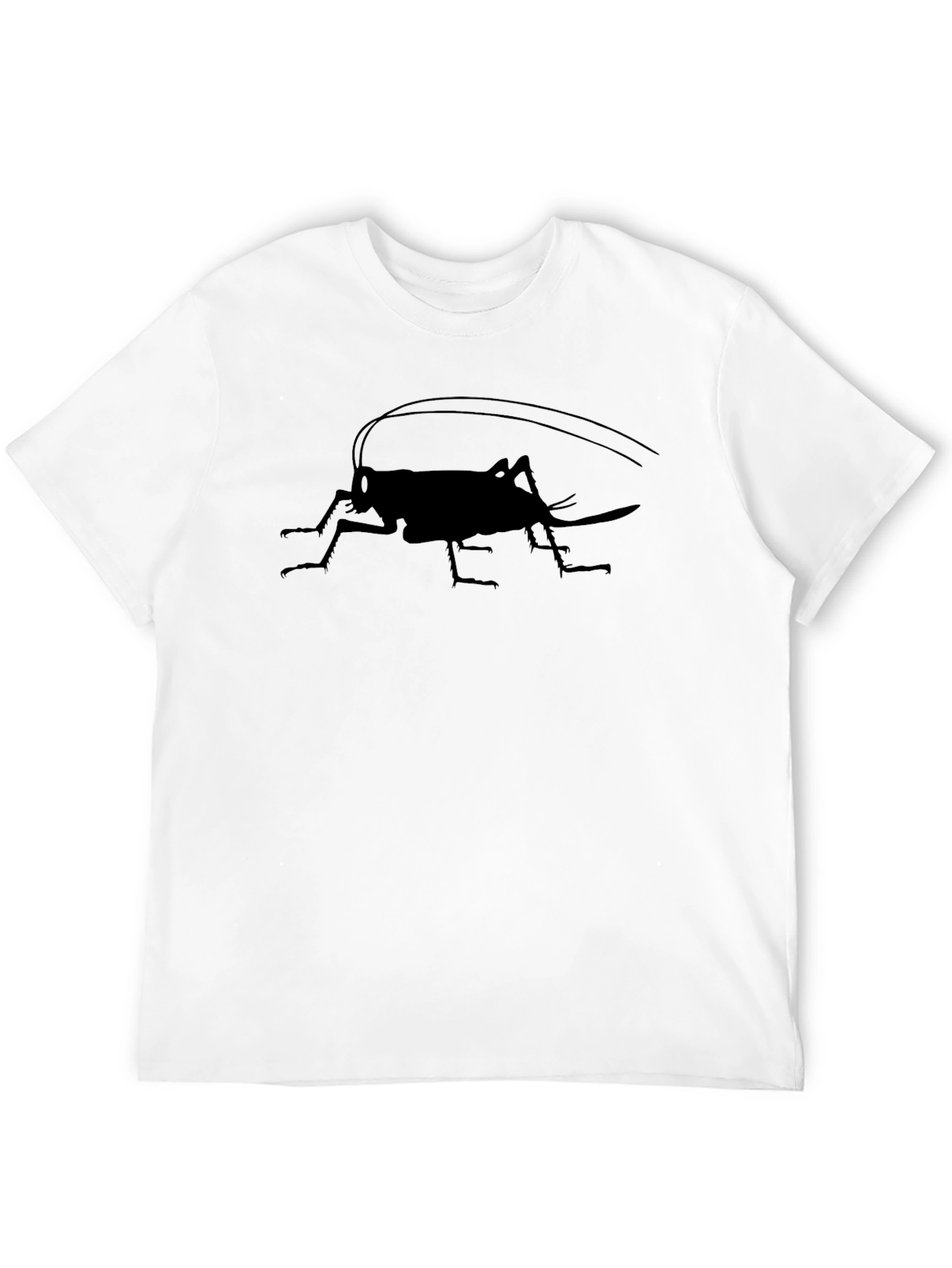 Cricket Silhouette Graphic Tee - Mens Black T-Shirt