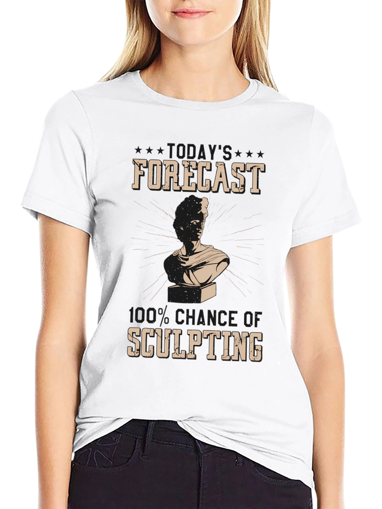Sculpting Forecast T-Shirt Unique Artistic Design