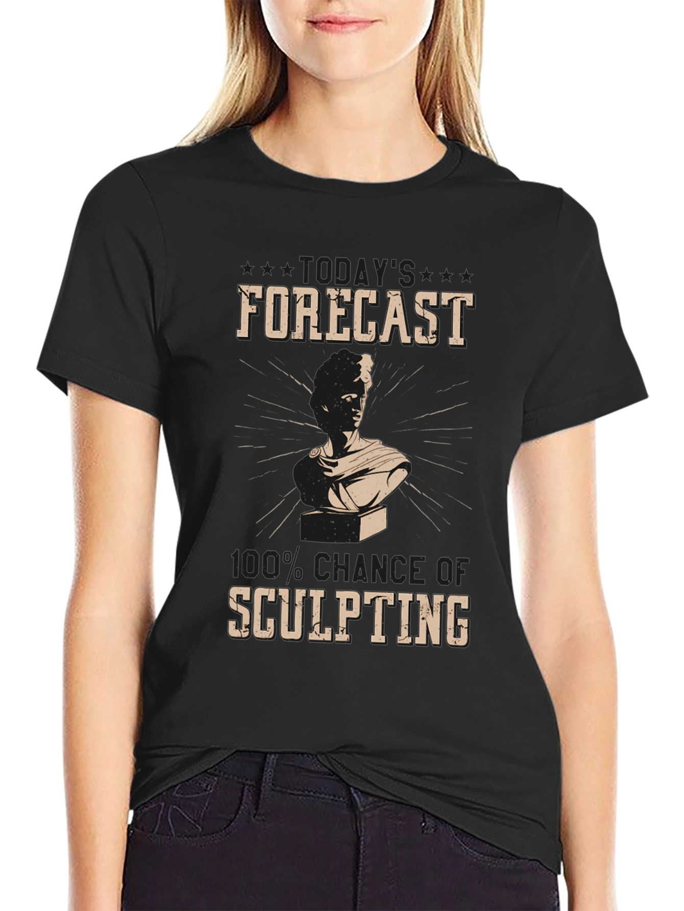 Sculpting Forecast T-Shirt Unique Artistic Design