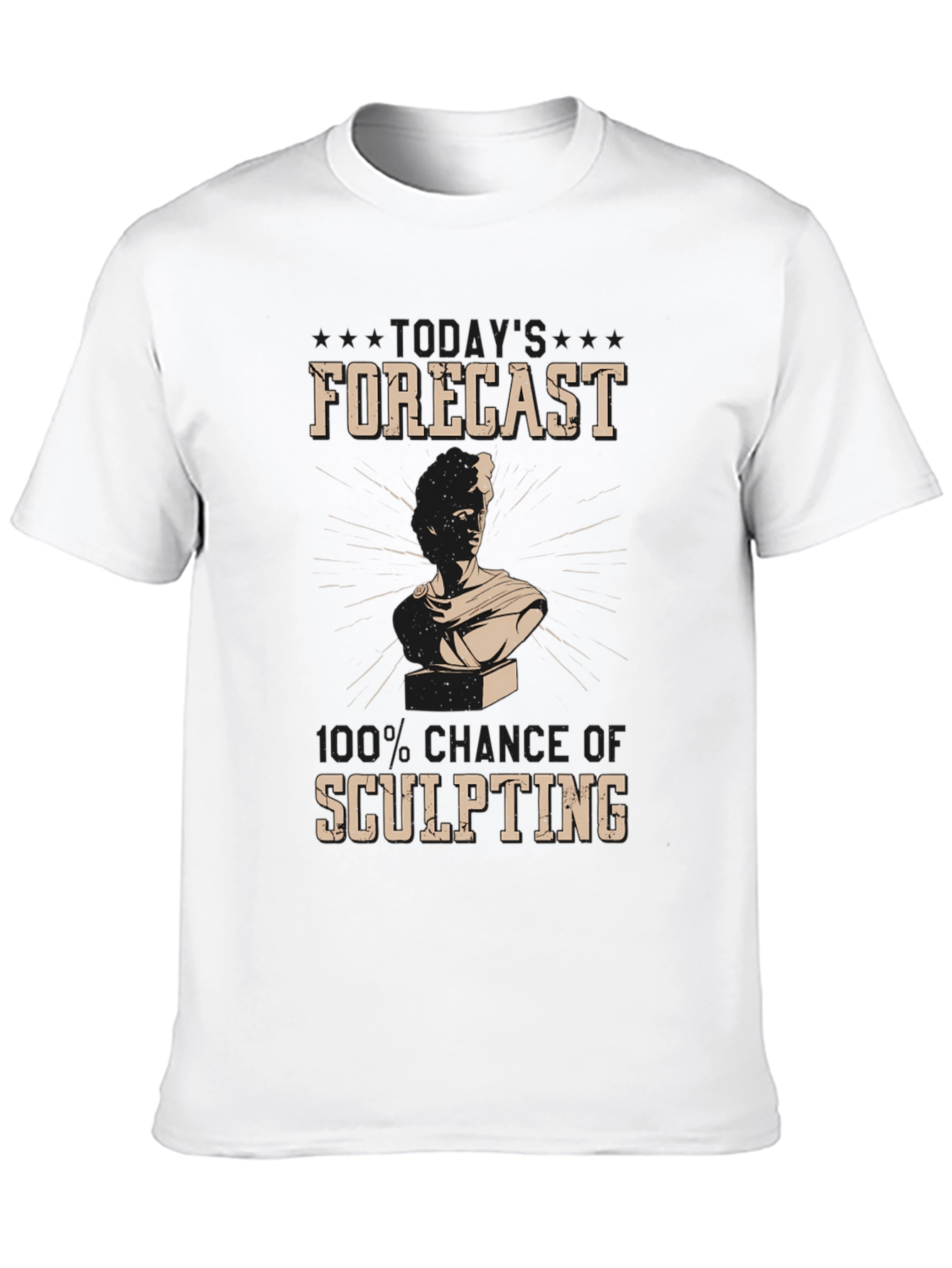 Sculpting Forecast T-Shirt Unique Artistic Design