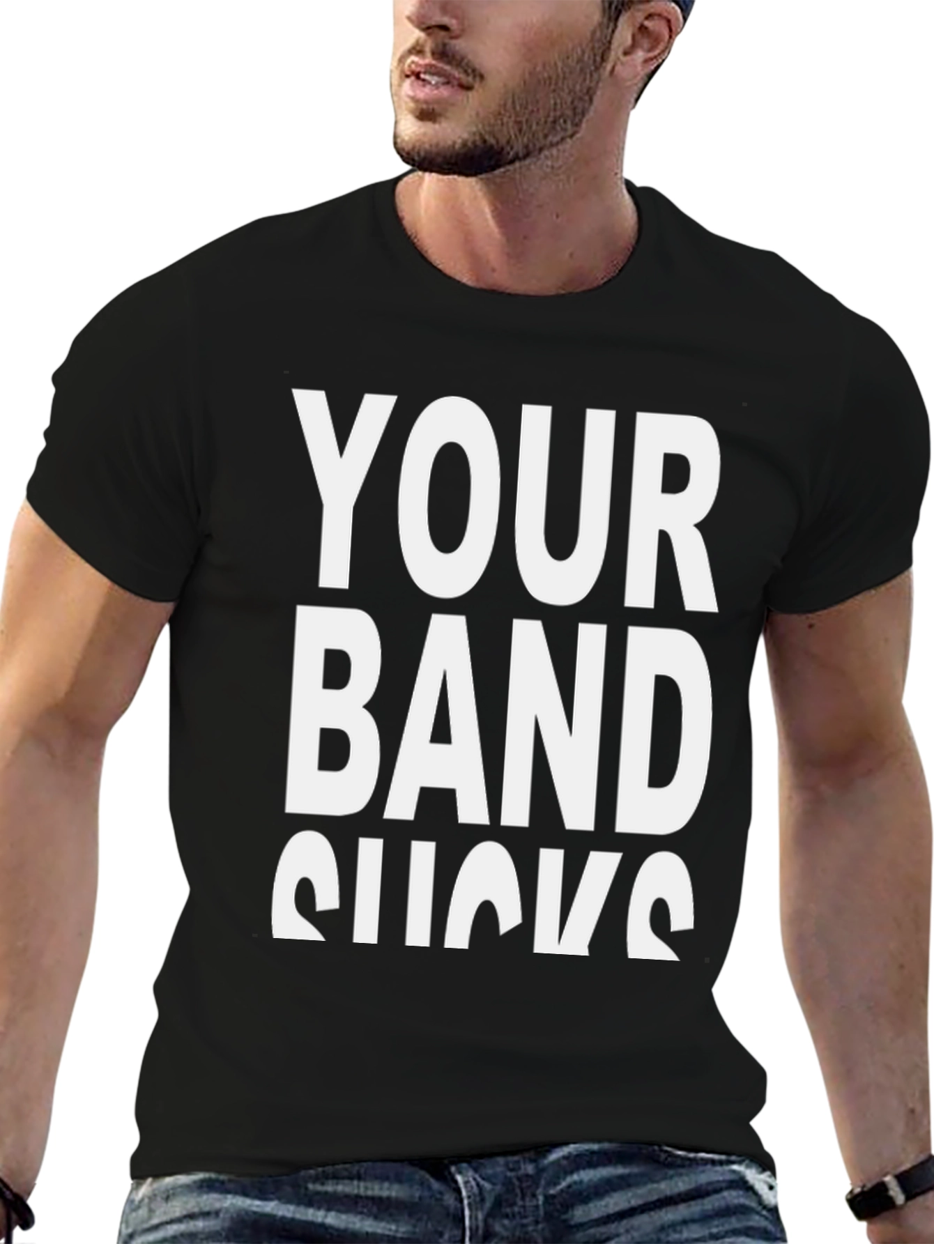 Your Band Sucks Graphic T-Shirt - Black