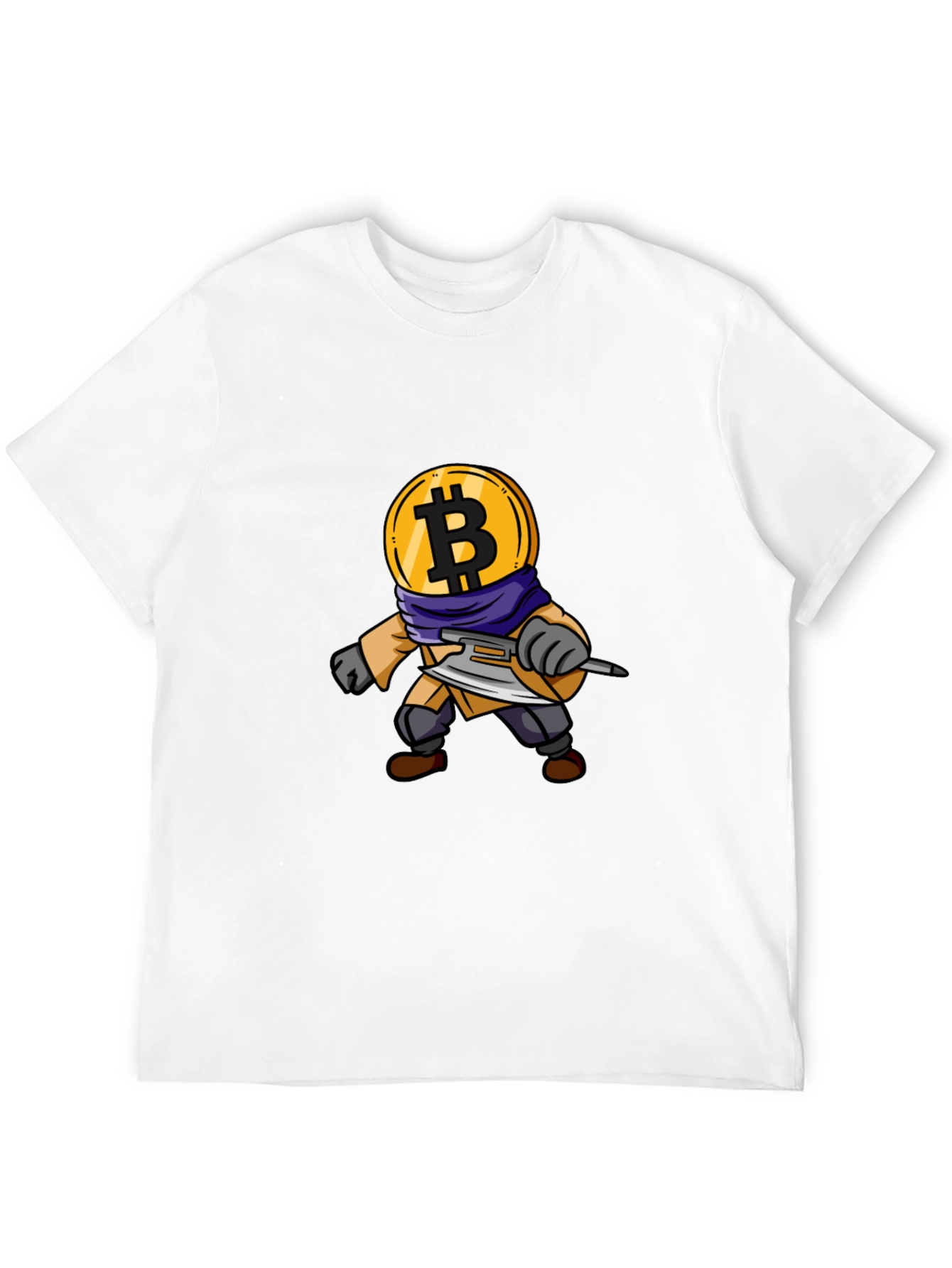 Bitcoin Crypto Warrior Black T-Shirt