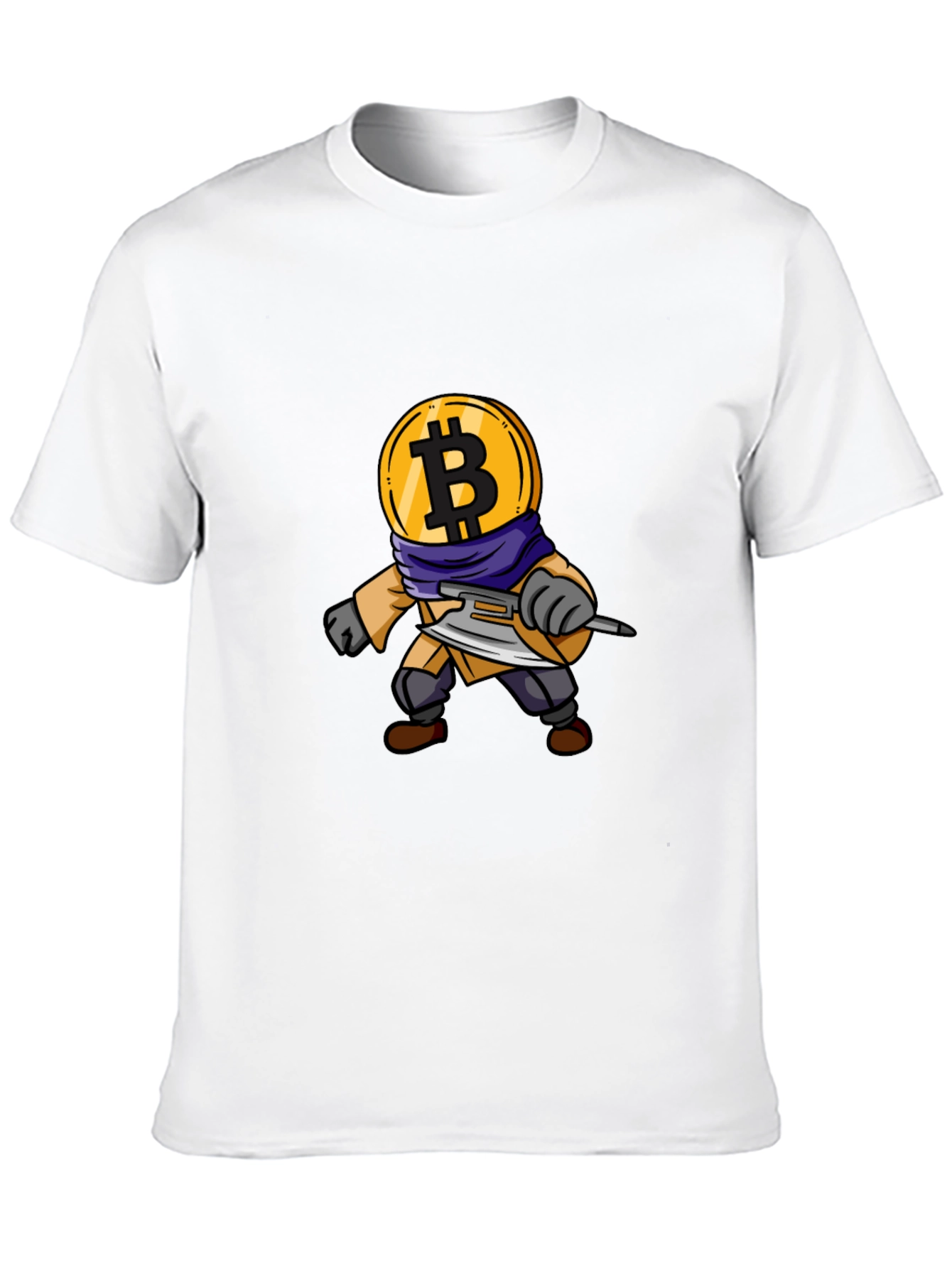 Bitcoin Crypto Warrior Black T-Shirt